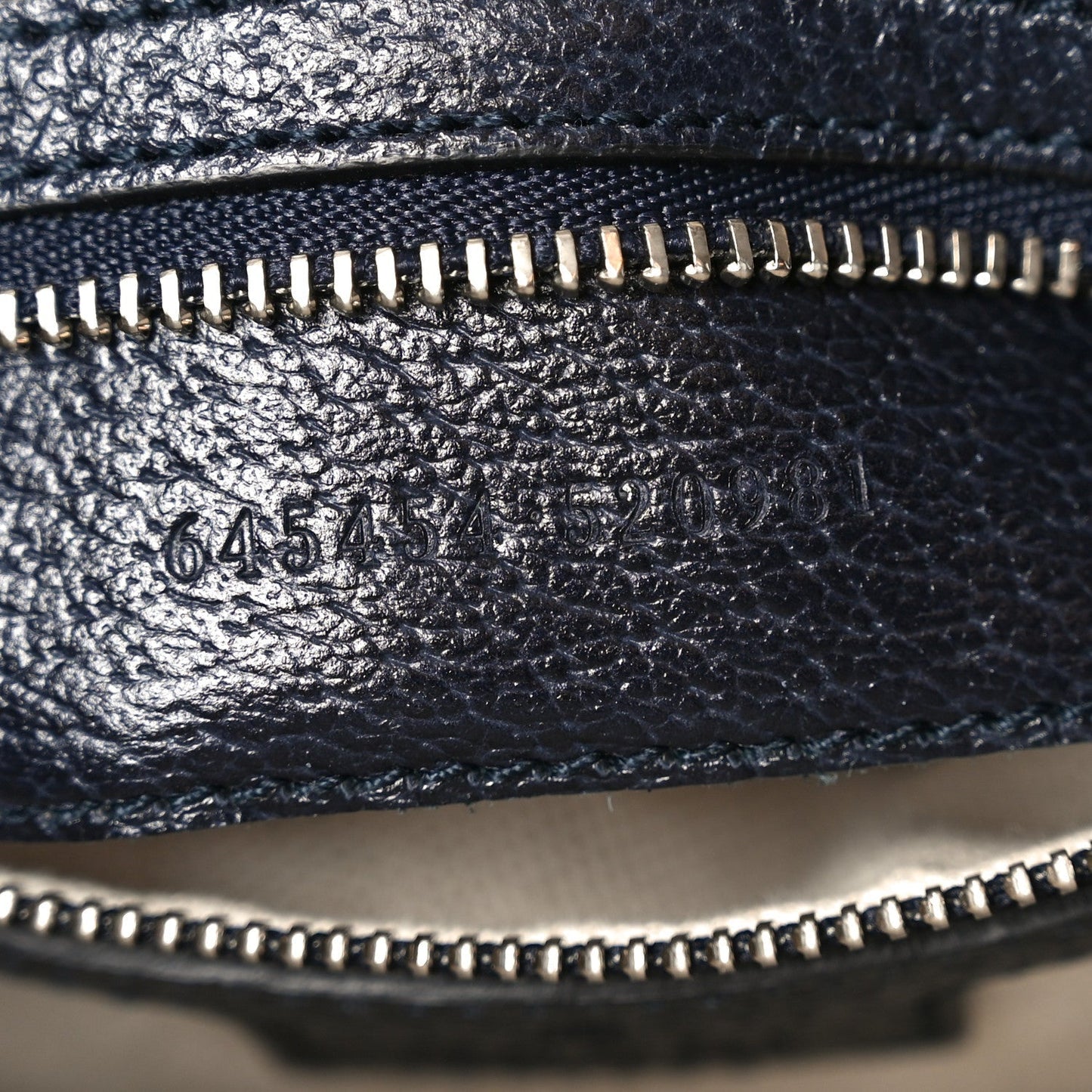 GG Supreme Monogram Textured Dollar Calfskin Small Horsebit 1955 Shoulder Bag Beige Blue