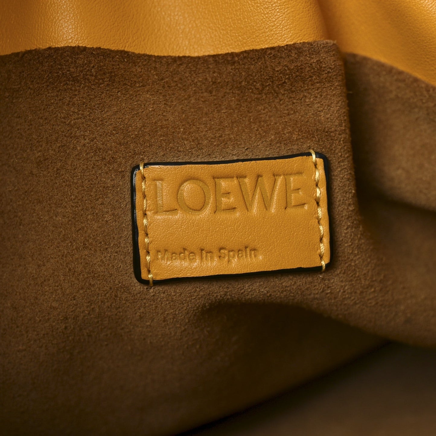 Nappa Medium Flamenco Knot Bag Mustard