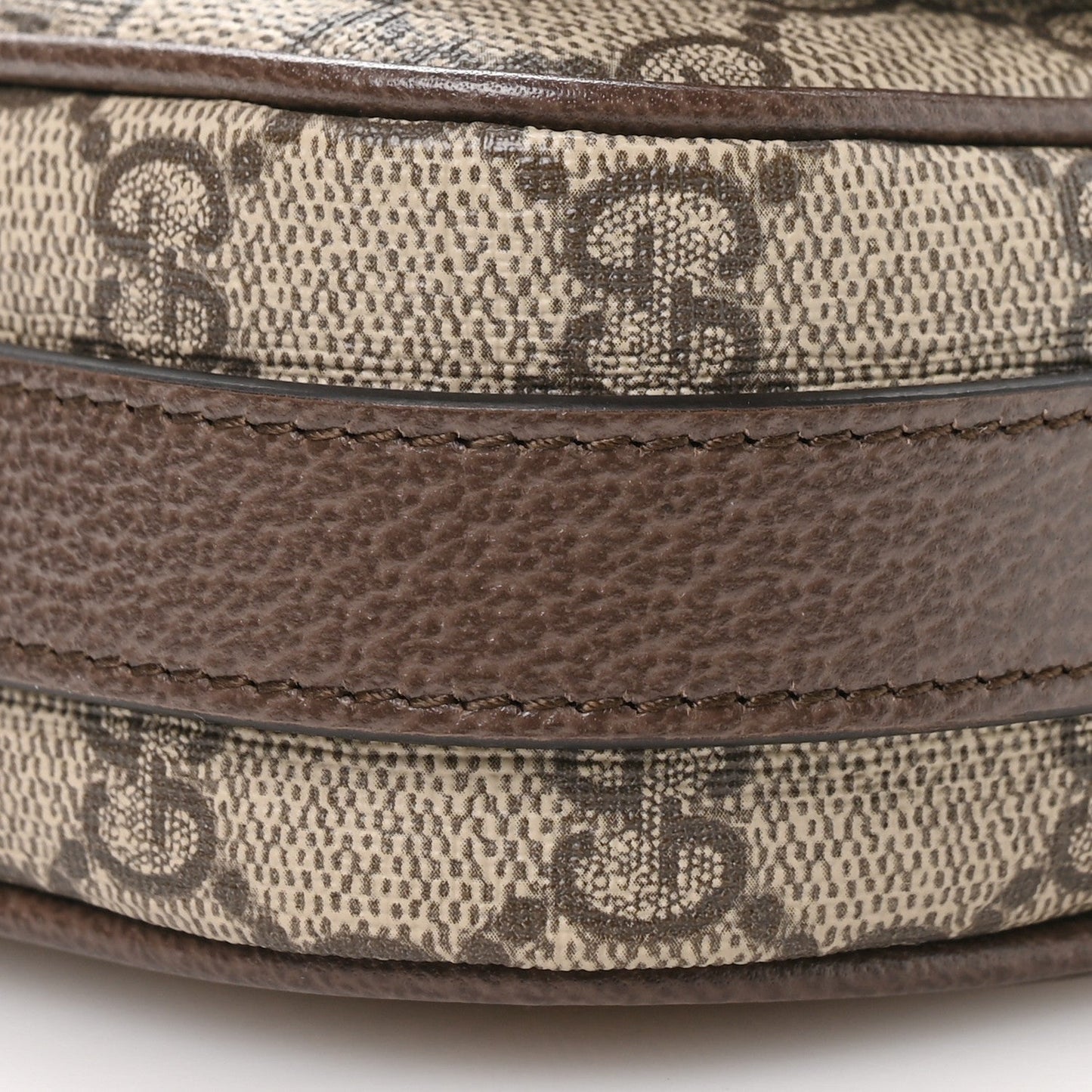 GG Supreme Monogram Web Mini Ophidia Flap Shoulder Bag Brown