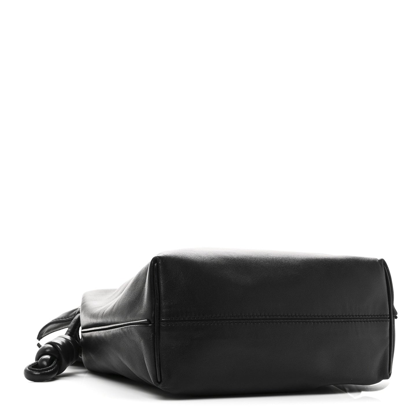 Calfskin Flamenco Knot Bag Black