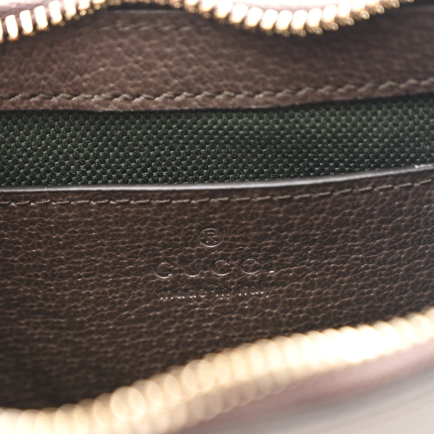 GG Supreme Monogram Textured Dollar Calfskin Web Mini Ophidia Shoulder Bag Beige Ebony New Acero