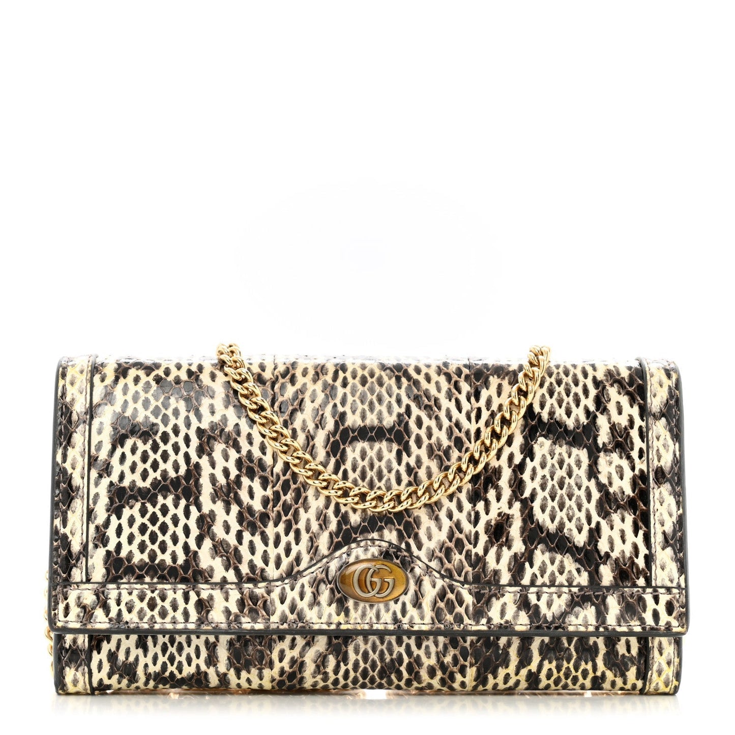 Snakeskin GG Ophidia Wallet On Chain Roccia