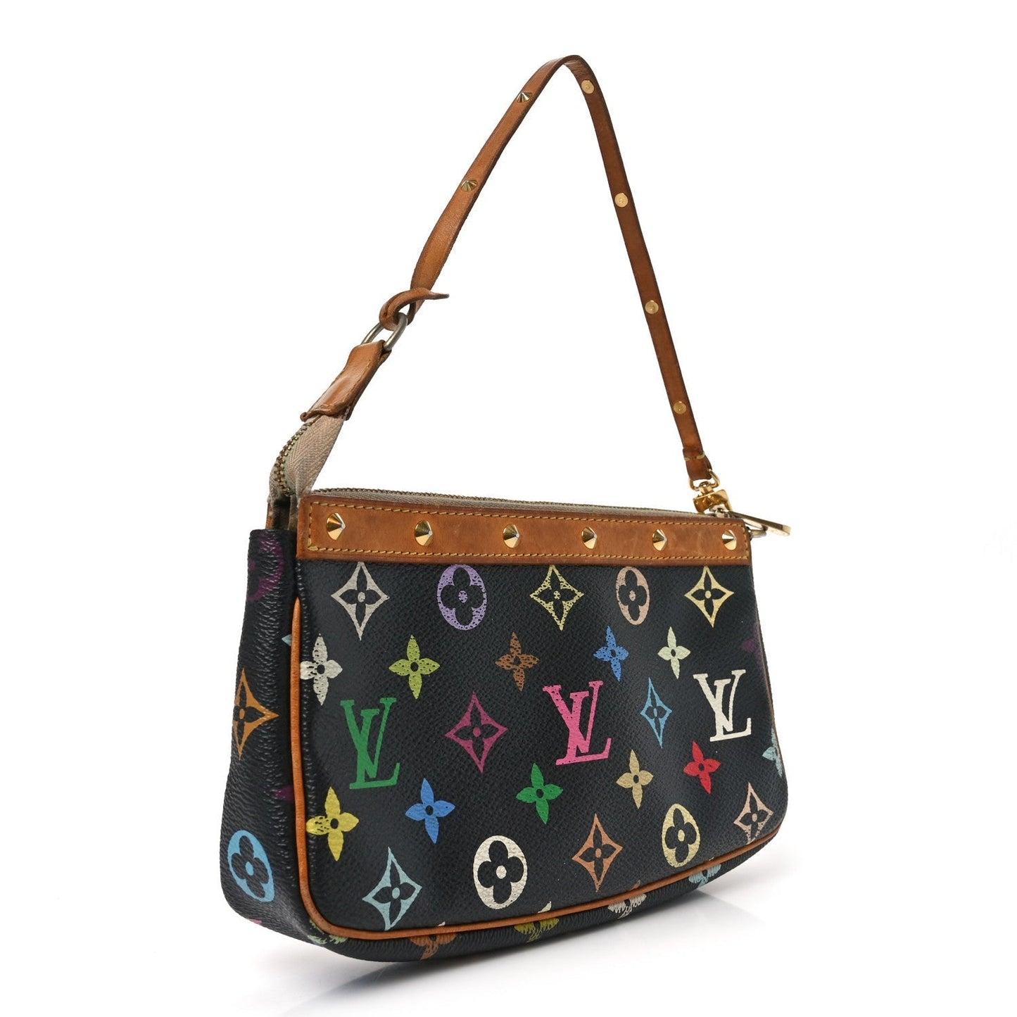 Monogram Multicolor Pochette Accessories Black