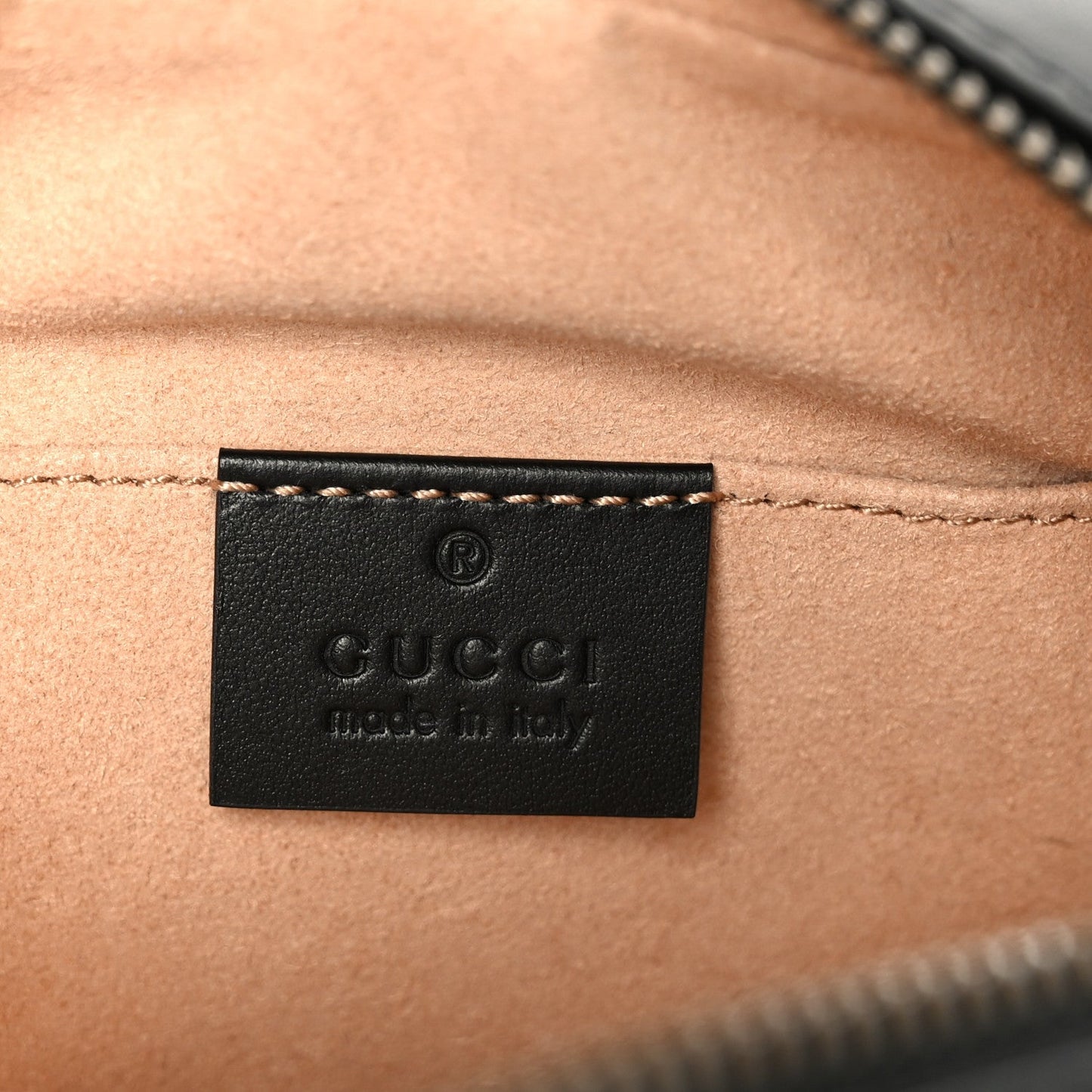 Calfskin Matelasse Mini GG Marmont Chain Shoulder Bag Black