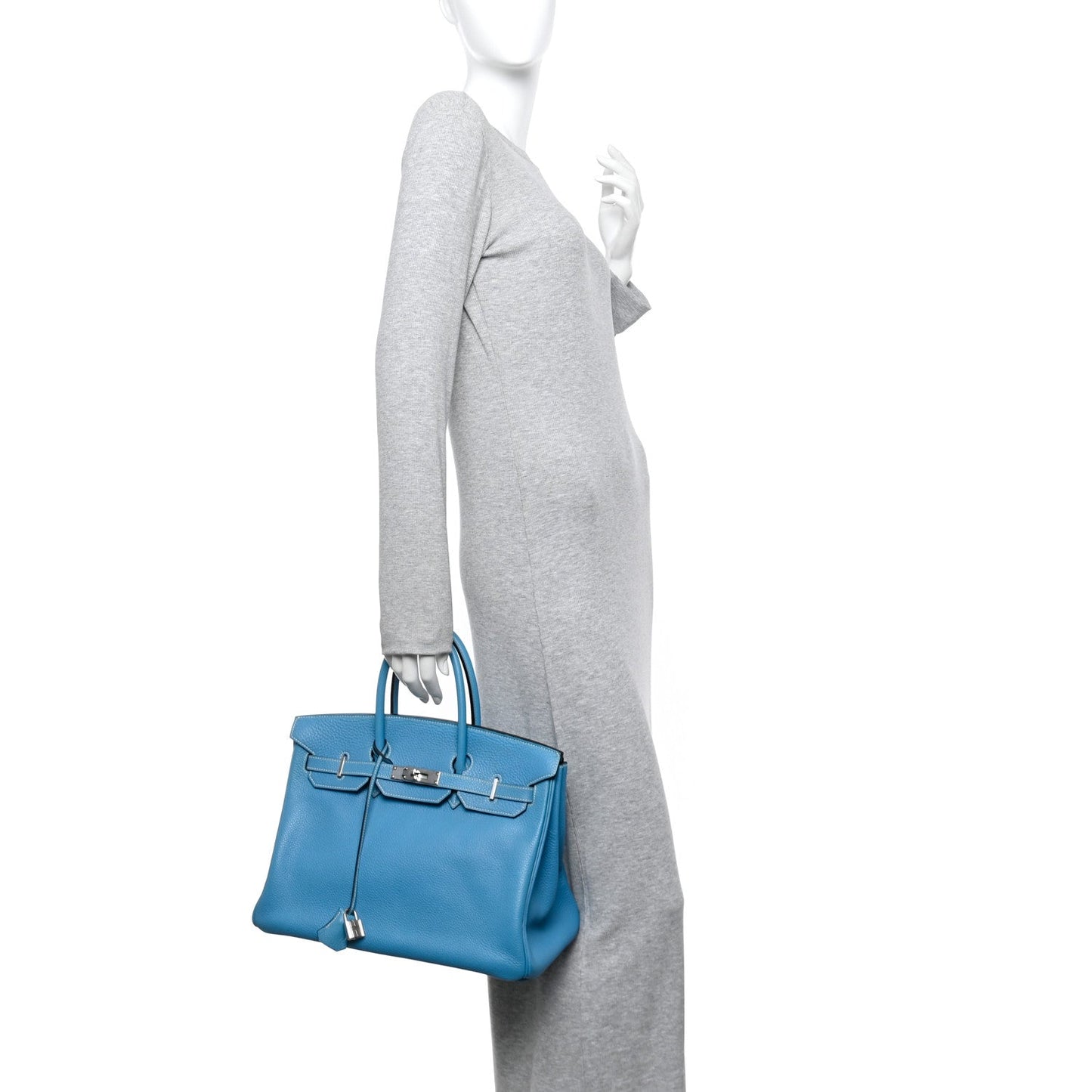 Togo Birkin 35 Blue Jean