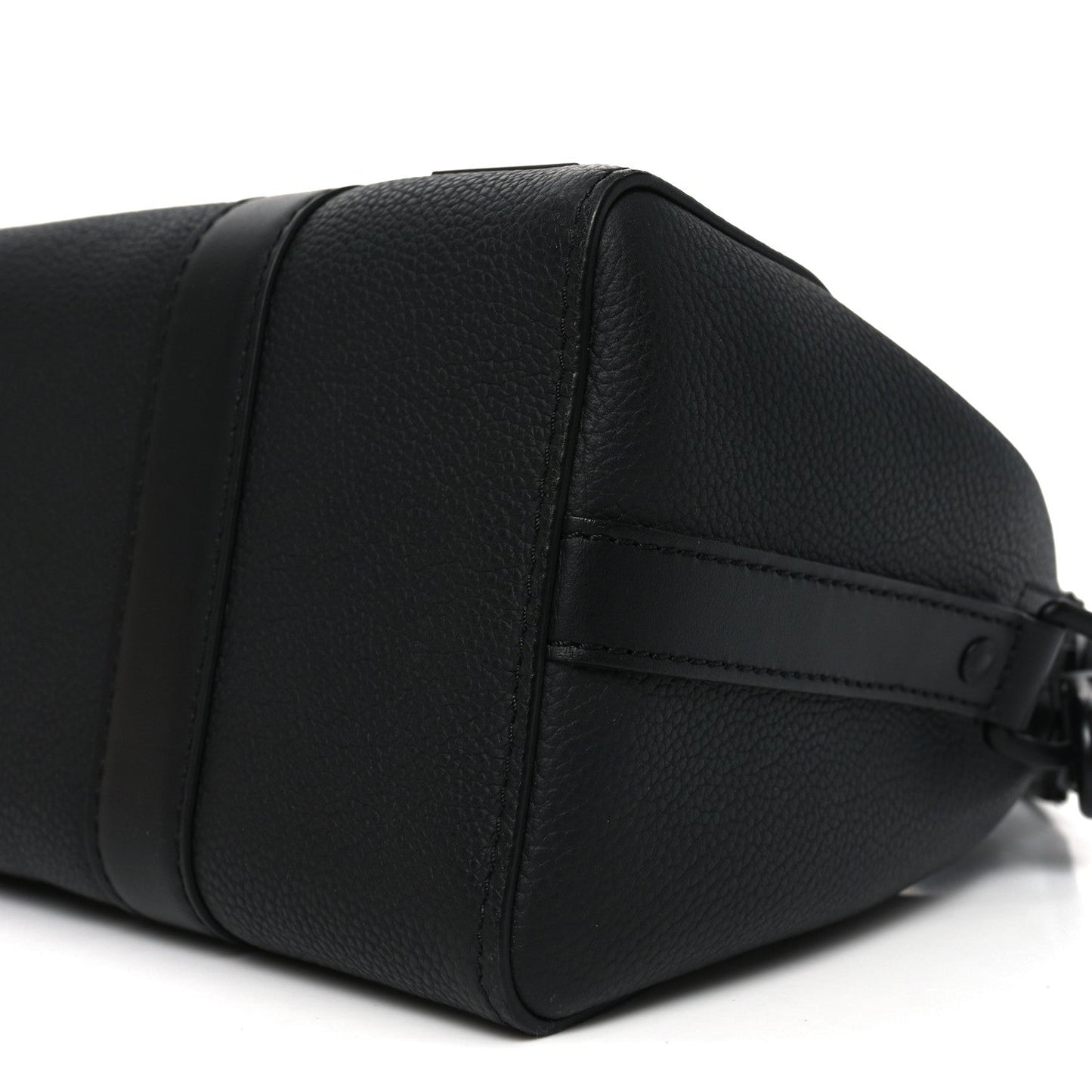 Grained Calfskin Aerogram City Keepall Black