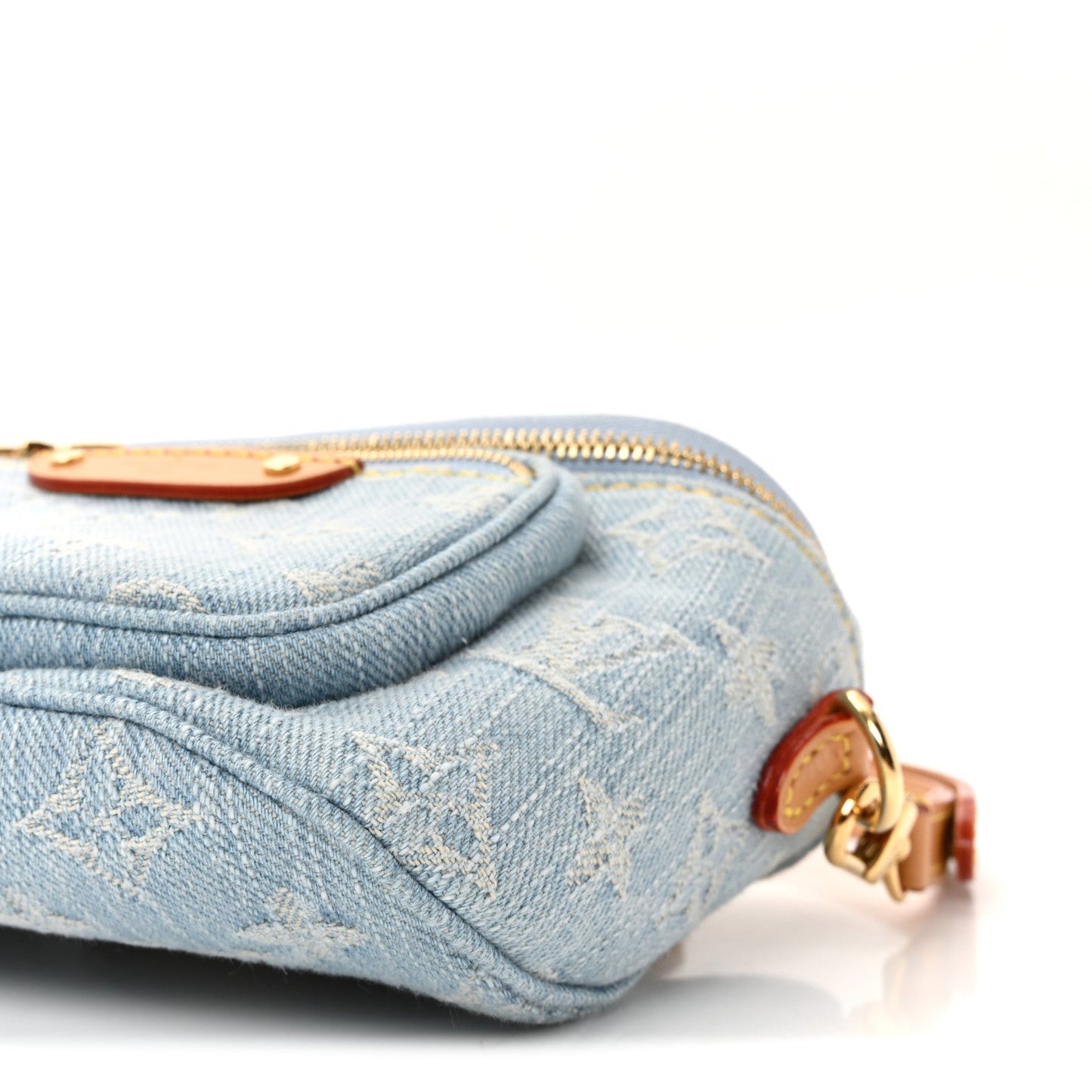 Monogram Denim Mini Bumbag Sky Blue