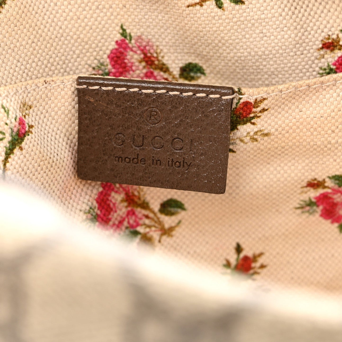 GG Supreme Monogram Web Neo Vintage Shoulder Bag Beige New Acero Crop