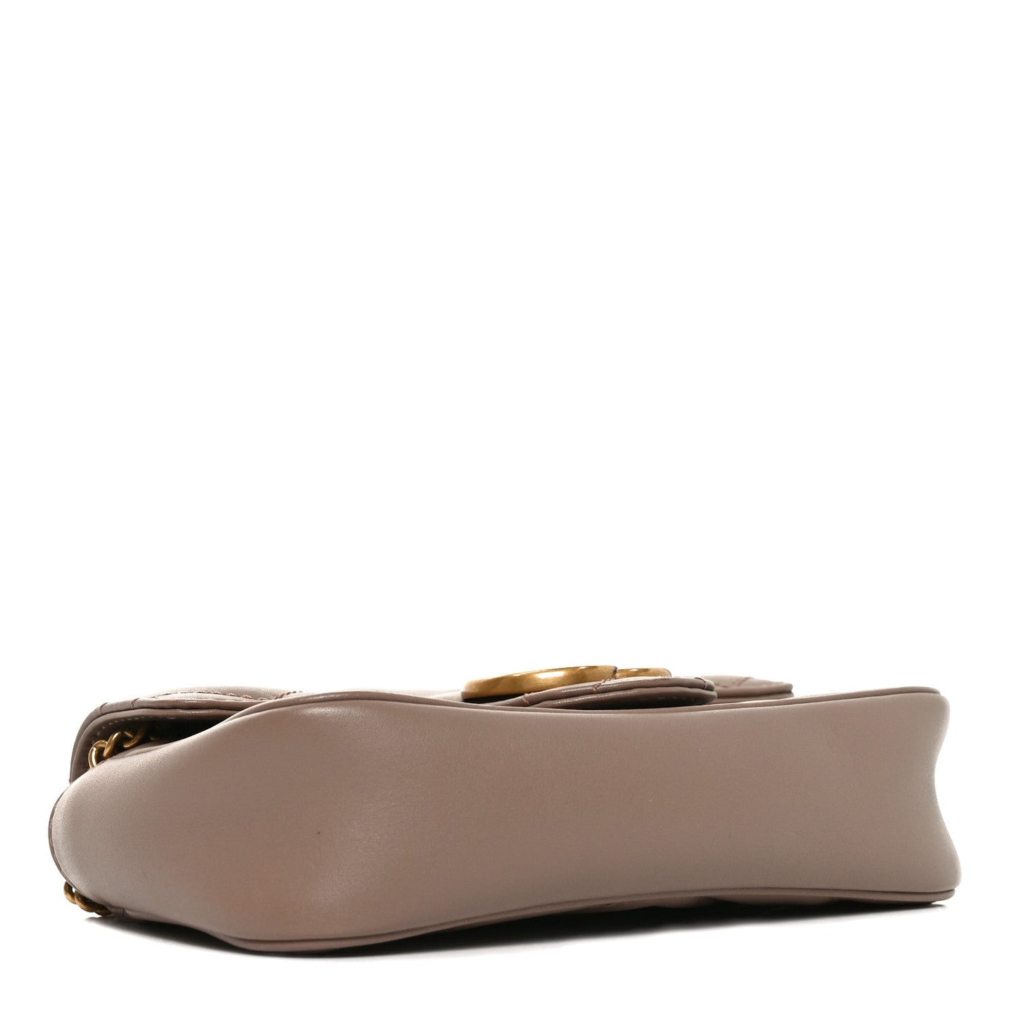 Calfskin Matelasse Super Mini GG Marmont Shoulder Bag Porcelain Rose