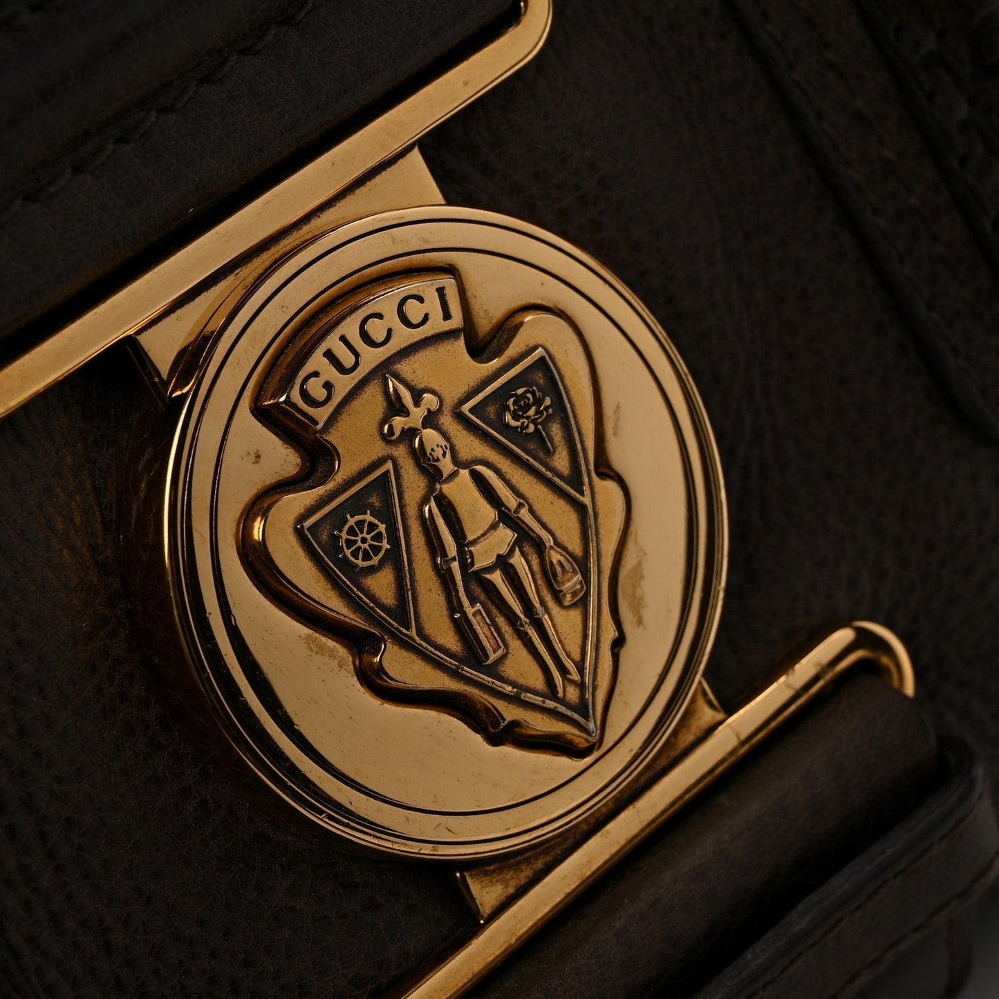 Guccissima Aviatrix Medium Boston Chocolate