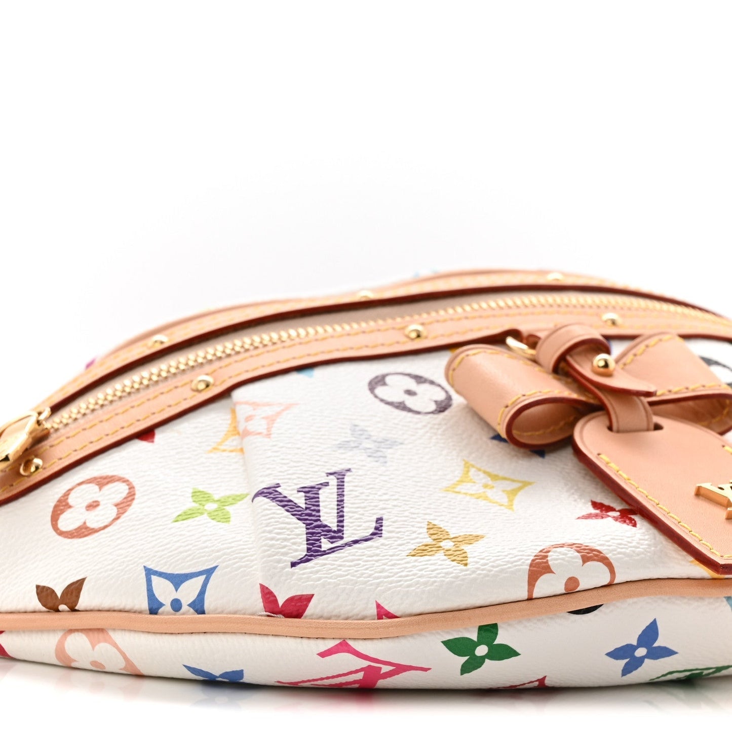 LV X TM Monogram Multicolor High Rise Bumbag White