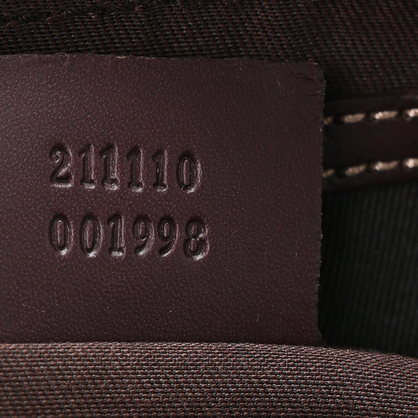 GG Supreme Monogram Belt Bag Dark Brown
