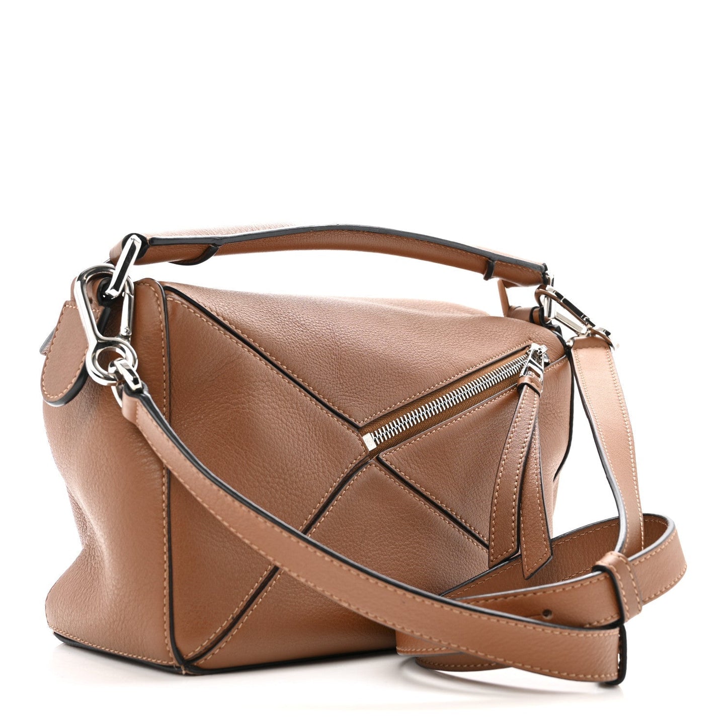 Calfskin Small Puzzle Bag Tan