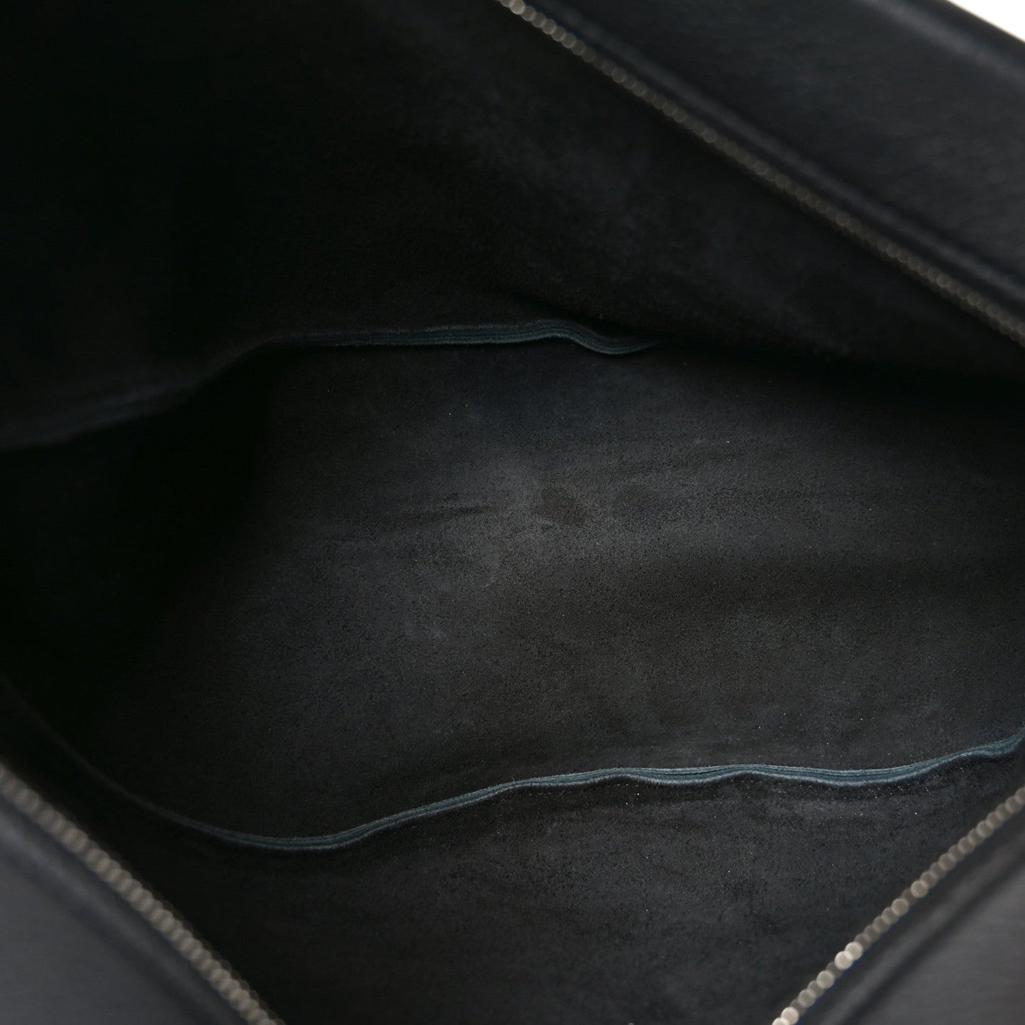 Grained Calfskin Large Slouchy Banana Bag Black