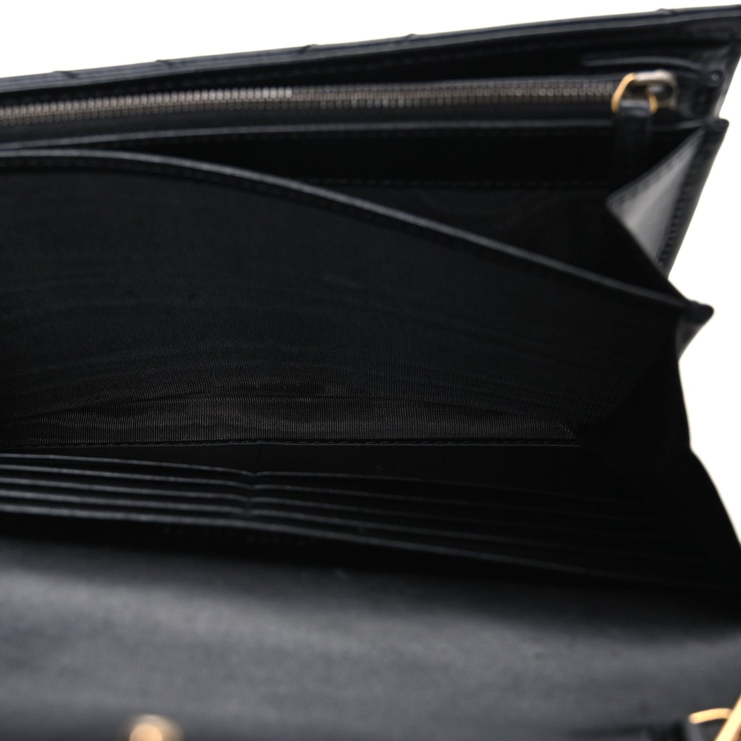 Calfskin Matelasse GG Marmont Chain Wallet Black
