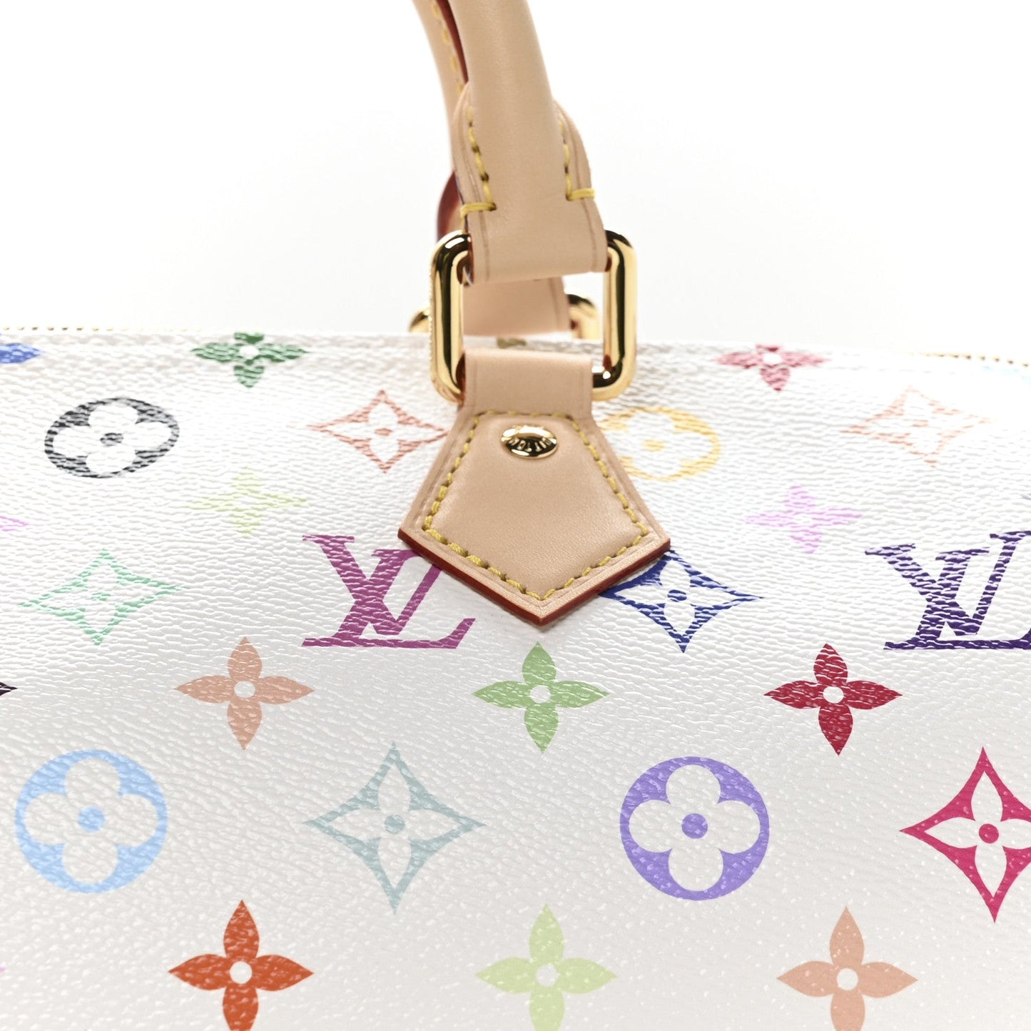 LV X TM Monogram Multicolor Speedy Soft 30 White