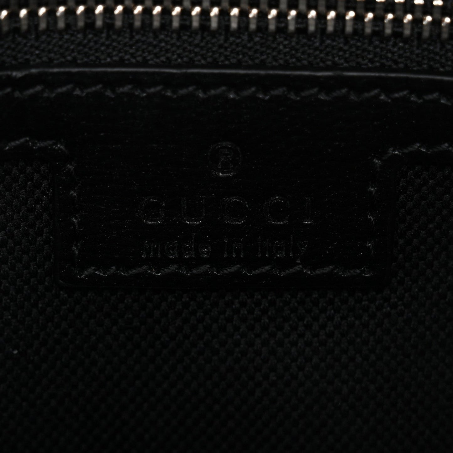 GG Supreme Monogram Azalea Calfskin Retro Interlocking G Wristlet Shoulder Bag Black