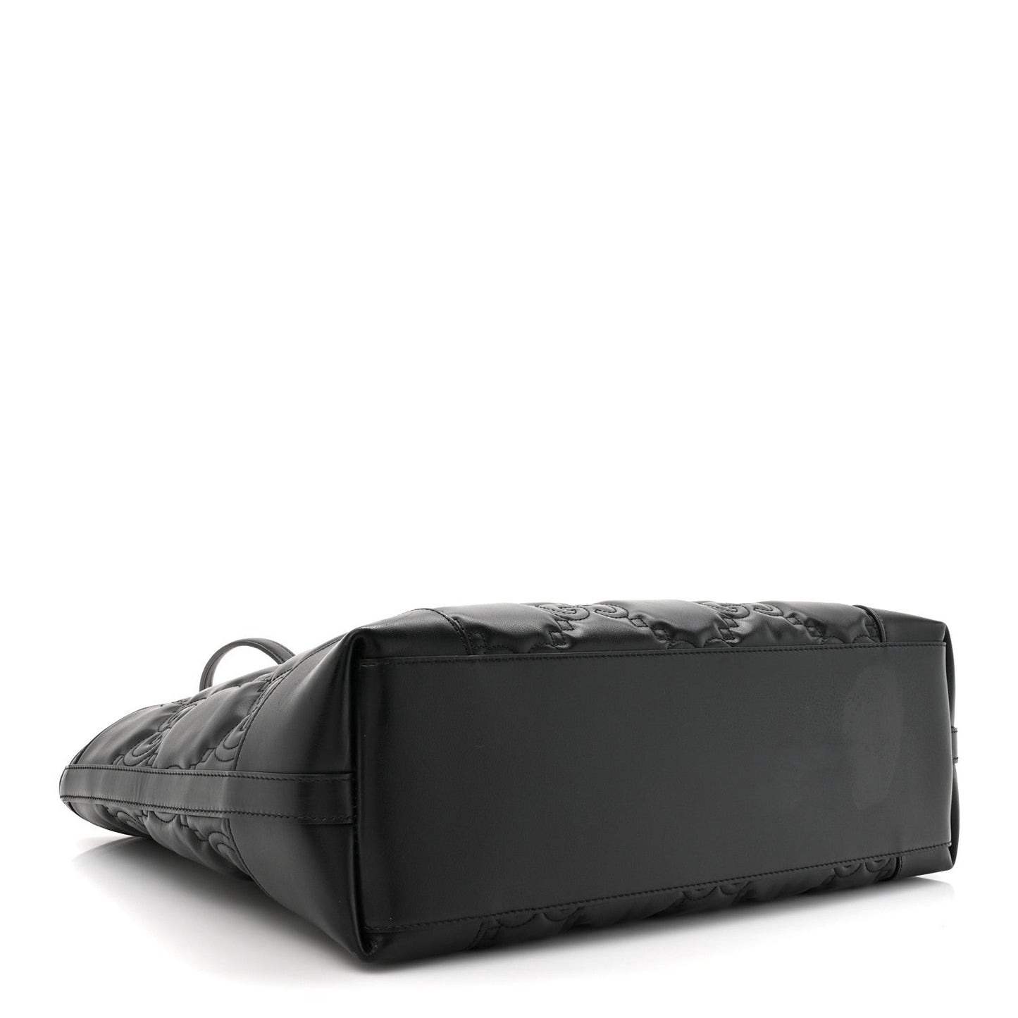 Calfskin GG Matelasse Medium Ophidia Shopping Tote Black
