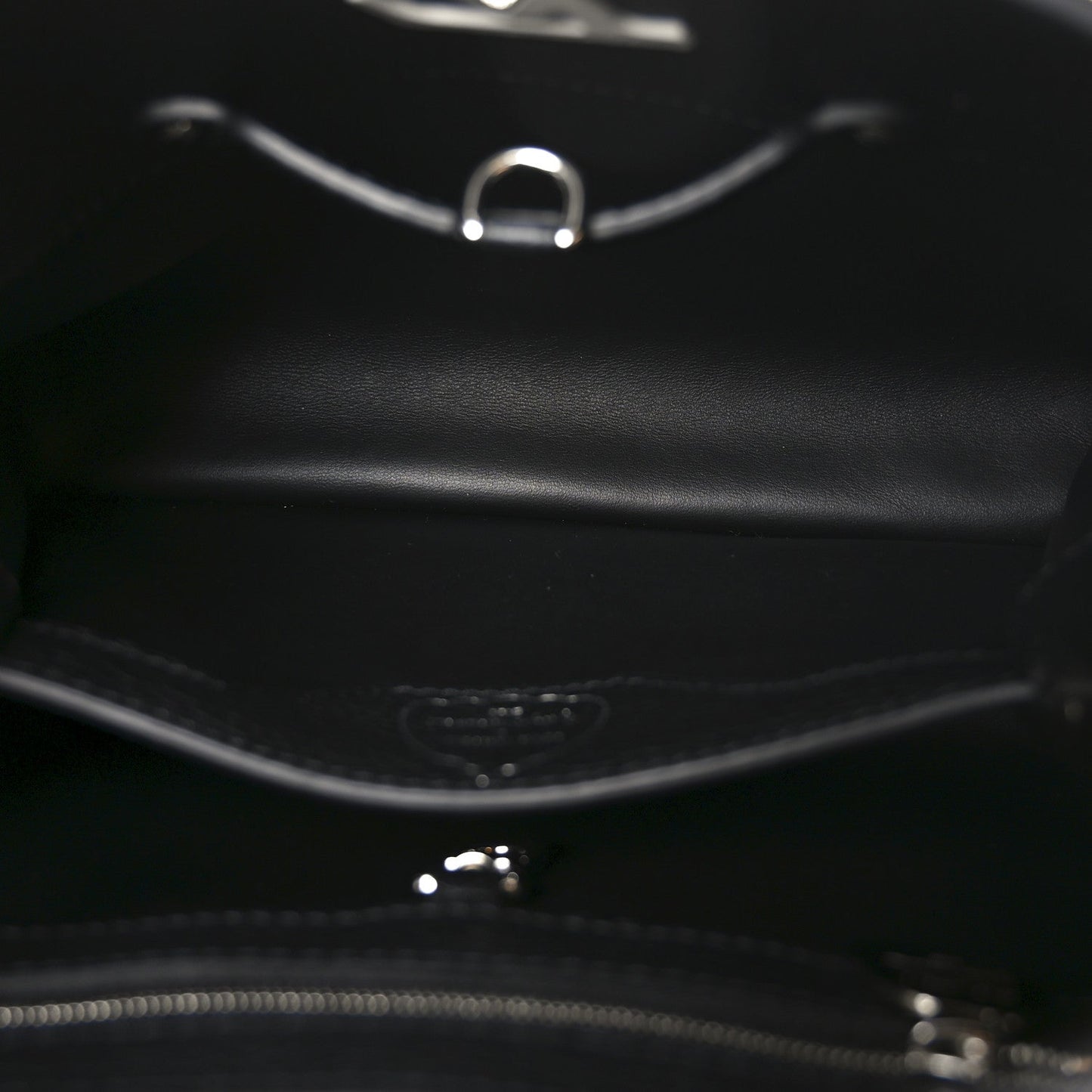 LV X YK Taurillon Capucines BB Black White