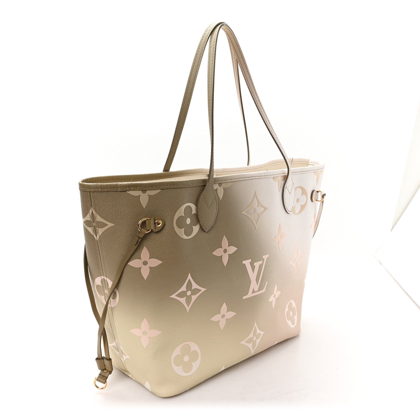 Monogram Giant Spring In The City Neverfull MM Sunset Kaki