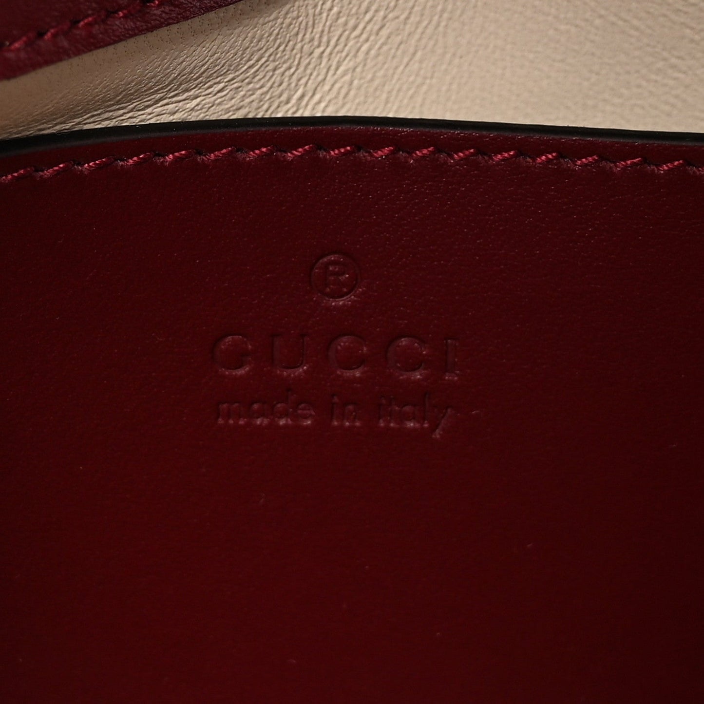 Calfskin Matelasse Small GG Marmont Shoulder Bag  Rosso Ancora