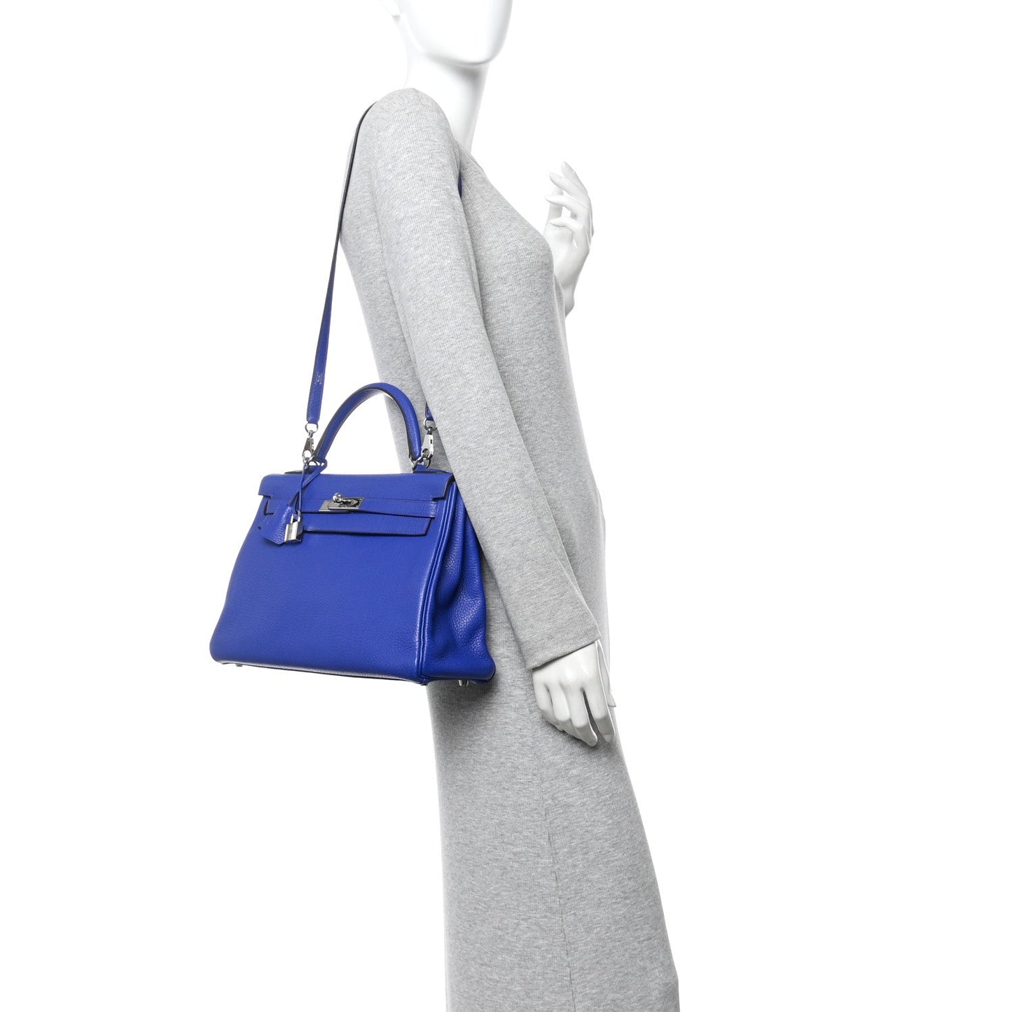 Taurillon Clemence Kelly Retourne 32 Bleu Electrique