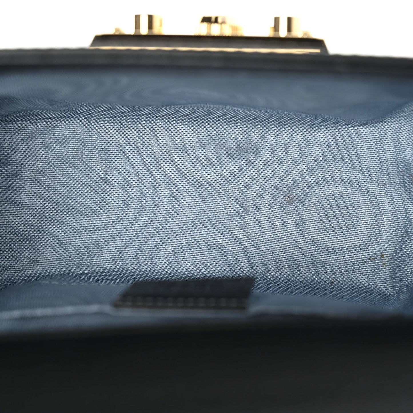 Grained Calfskin Bee Star Small Padlock Shoulder Bag Black