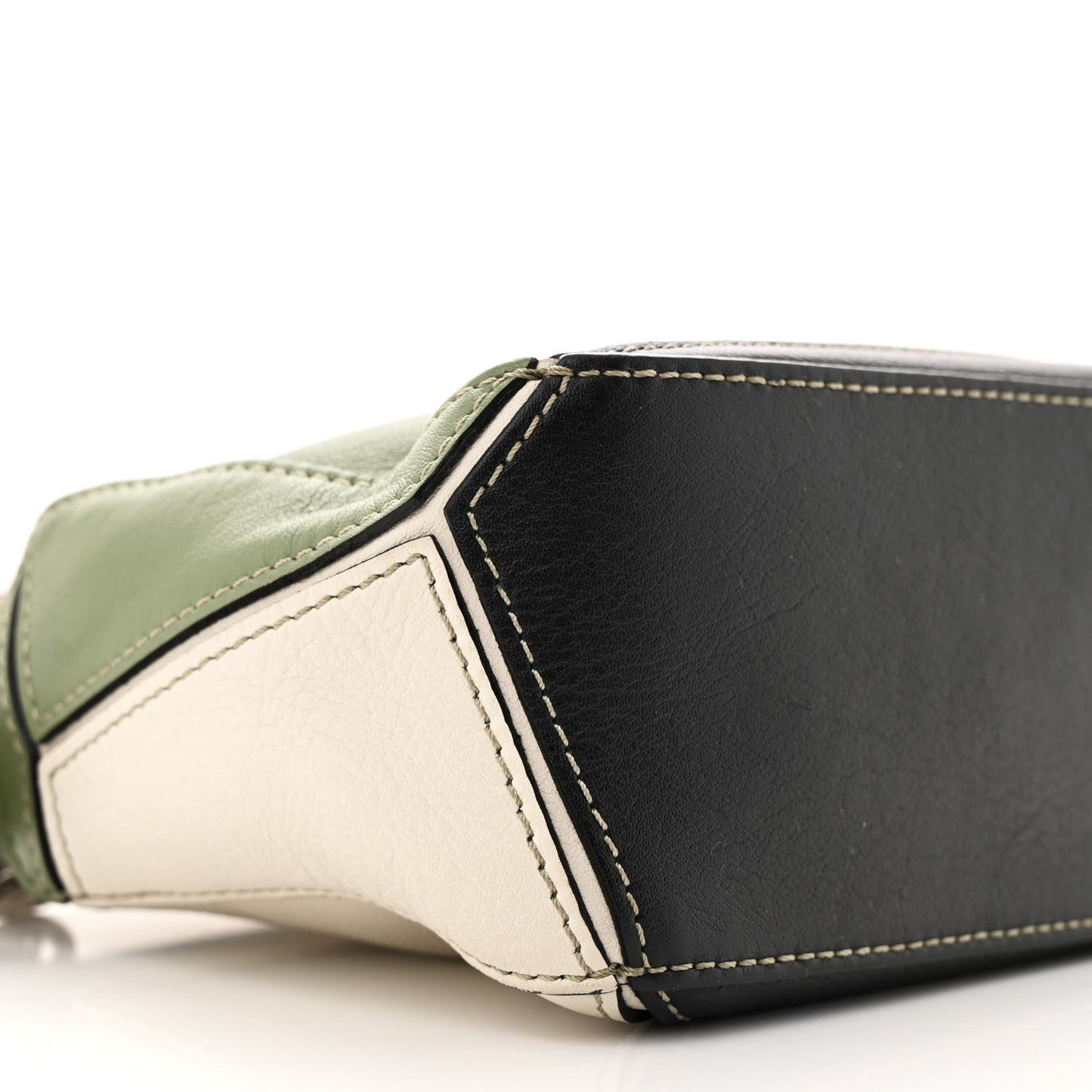 Calfskin Mini Puzzle Bag Soft White Rosemary
