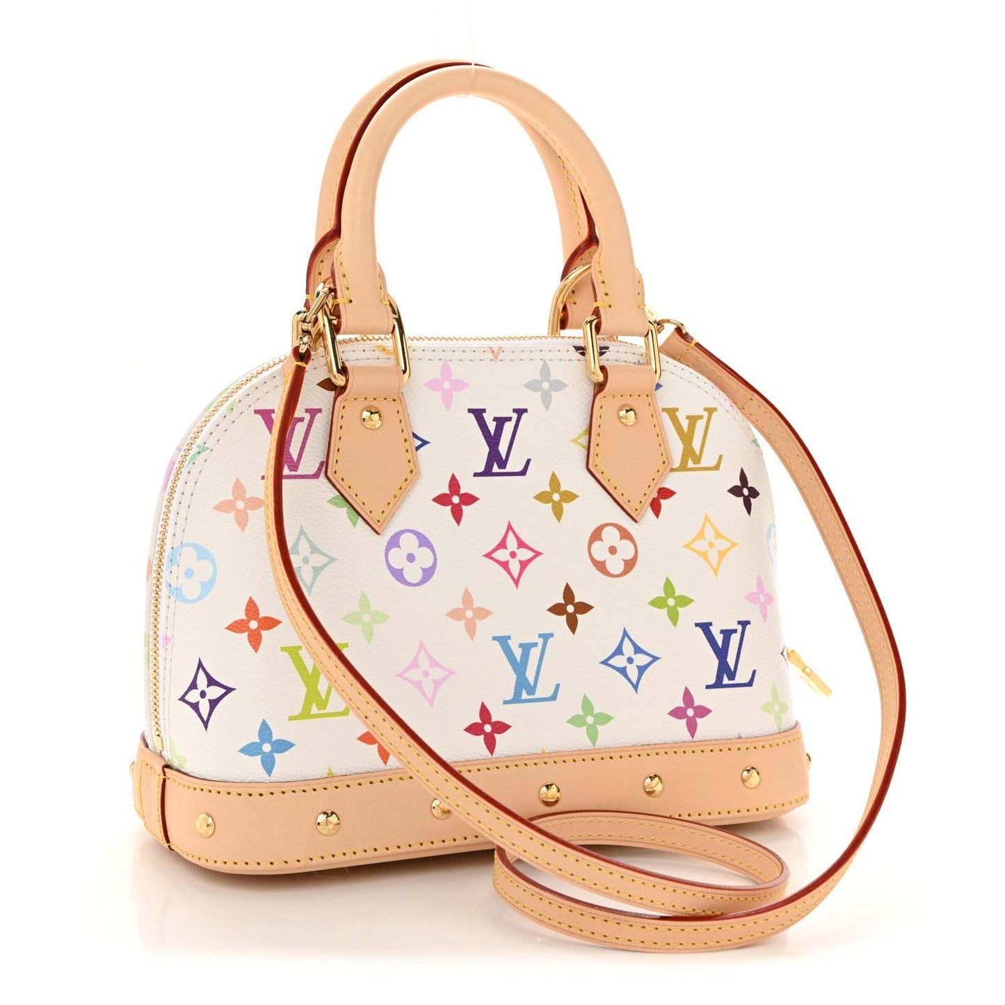 LV x TM Monogram Multicolor Alma BB White