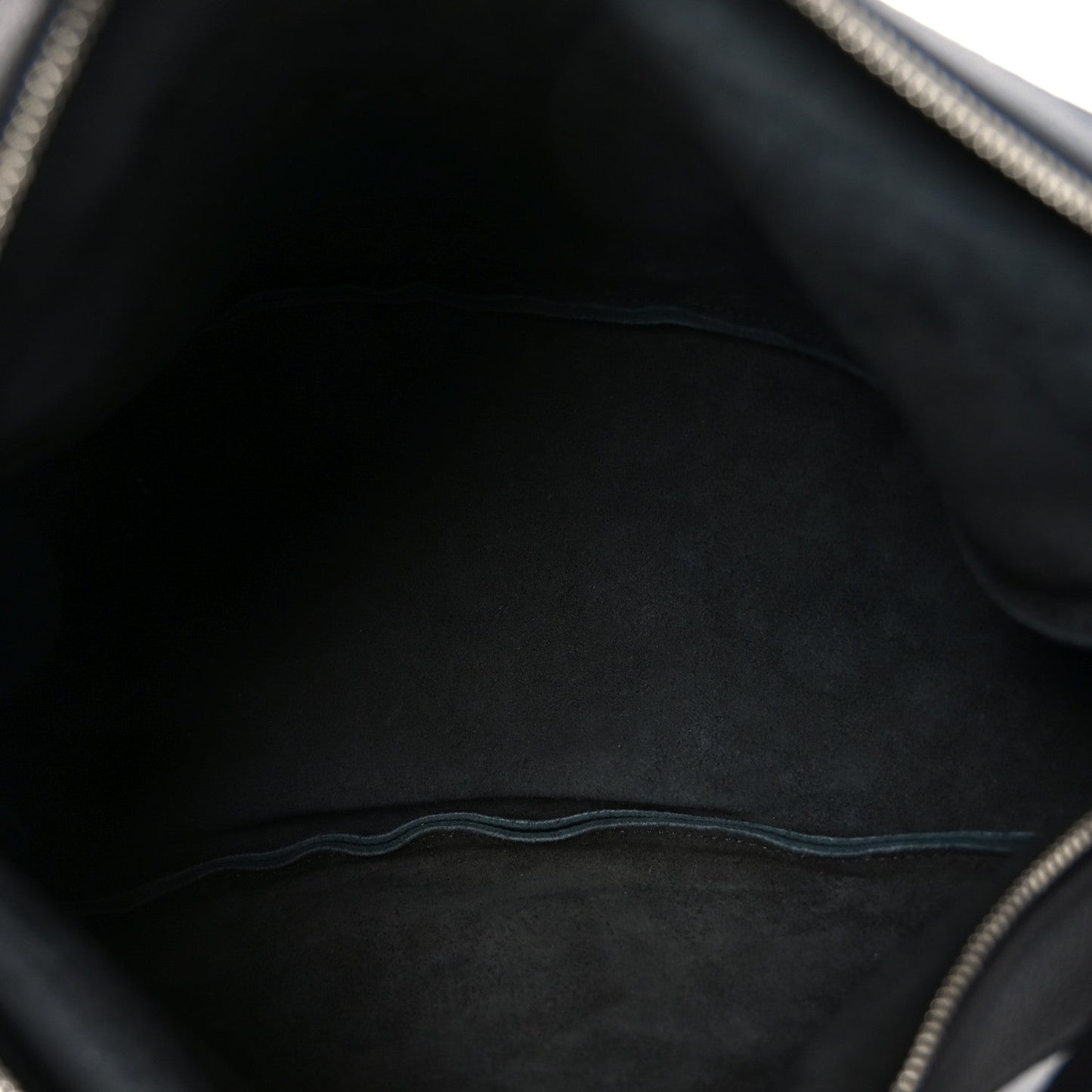 Grained Calfskin Large Slouchy Banana Bag Black