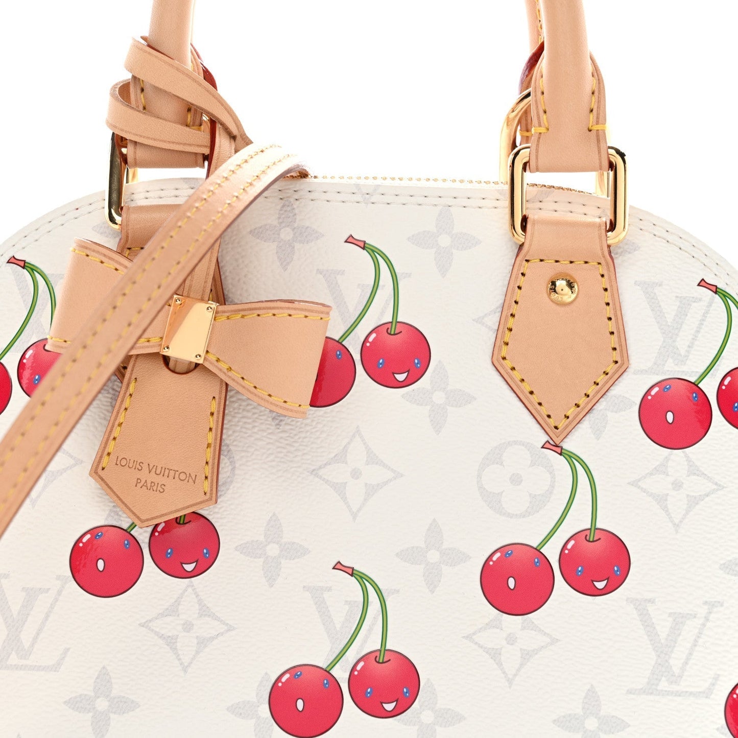 LV X TM Monogram Cerises Alma BB White