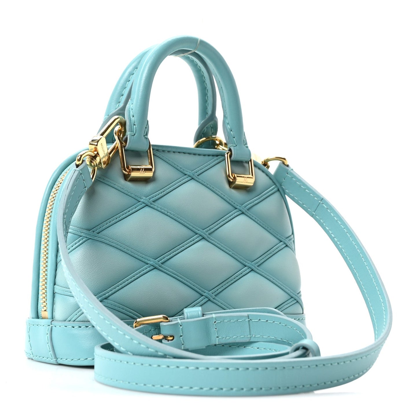 Lambskin Malletage Alma Nano Lagoon Blue