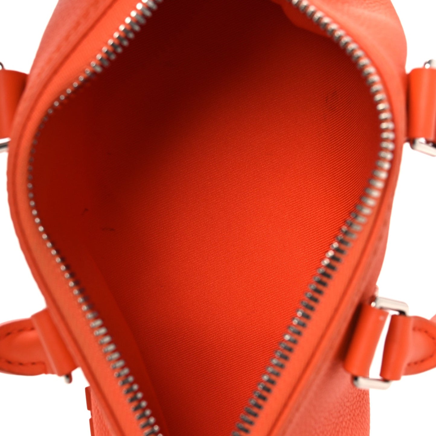 Grained Calfskin Aerogram Keepall XS Orange