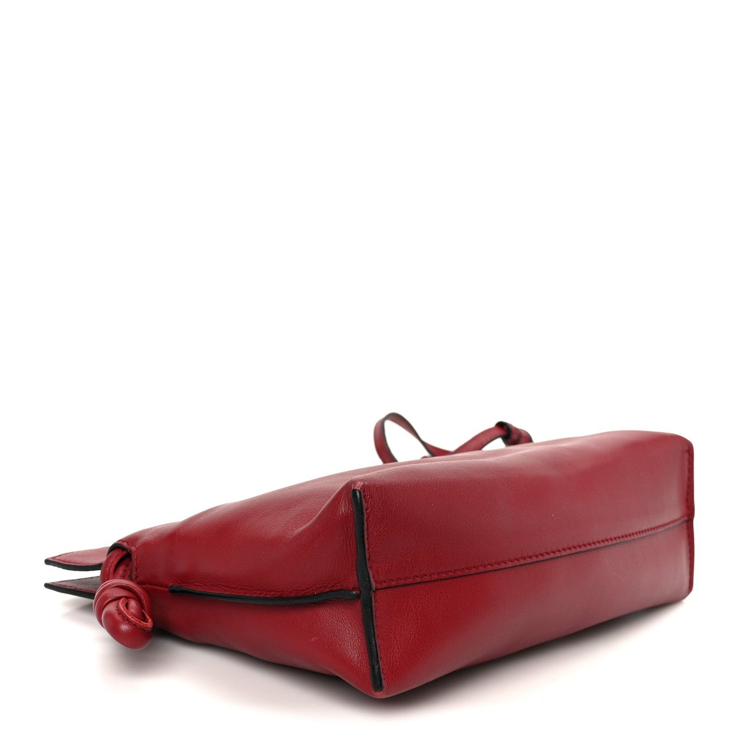Calfskin Mini Flamenco Knot Bag Red