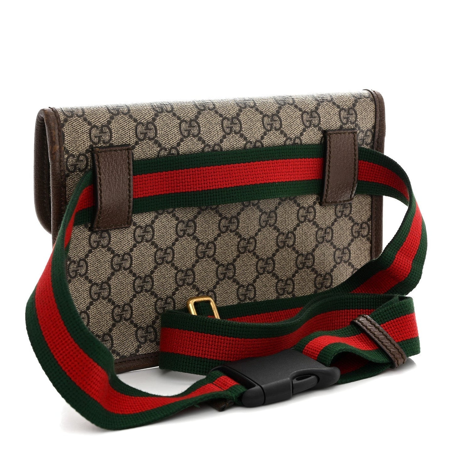 GG Supreme Monogram Neo Vintage Web Belt Bag Brown