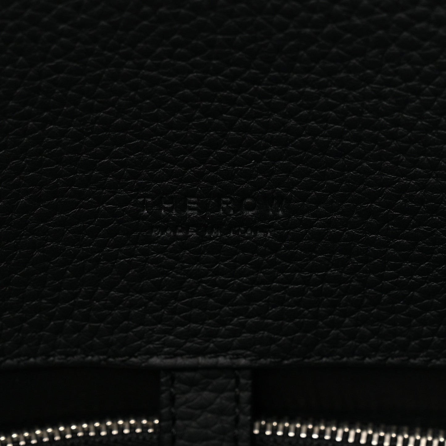 Matte Grained Calfskin EW Margaux Black