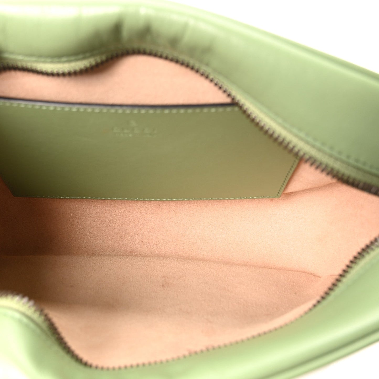 Calfskin Matelasse Small GG Marmont Chain Shoulder Bag Salamander Green