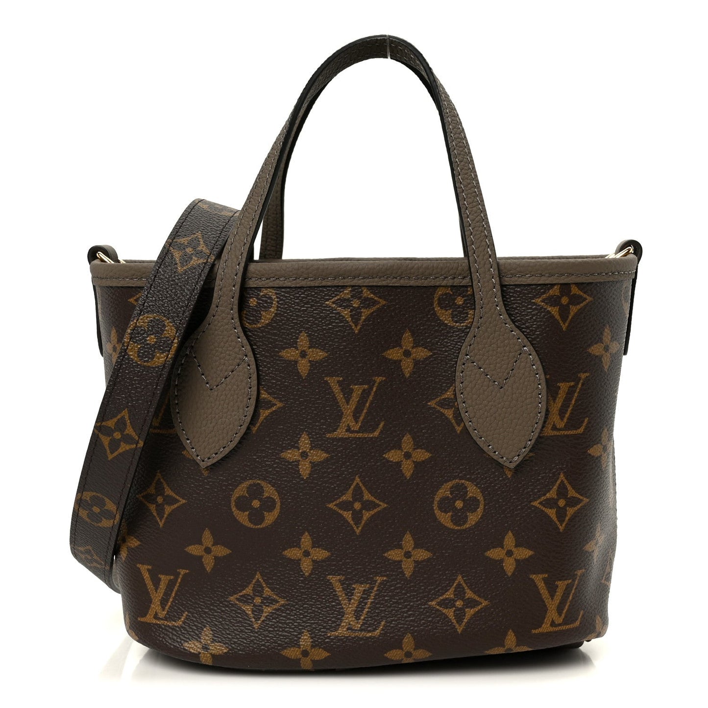 Monogram Neverfull Inside Out Bandouliere BB Dark Fango