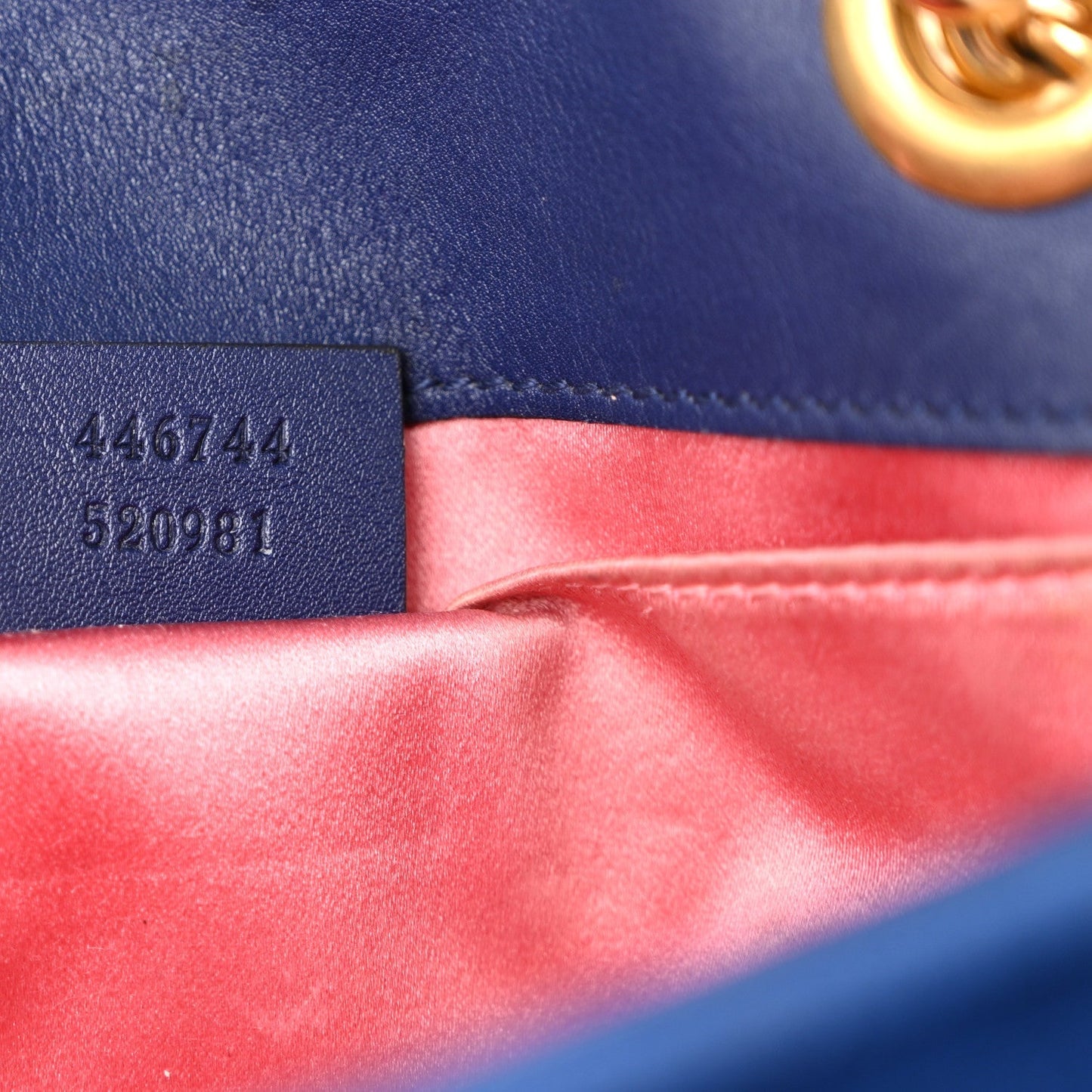 Velvet Matelasse Mini GG Marmont Shoulder Bag Cobalt Blue