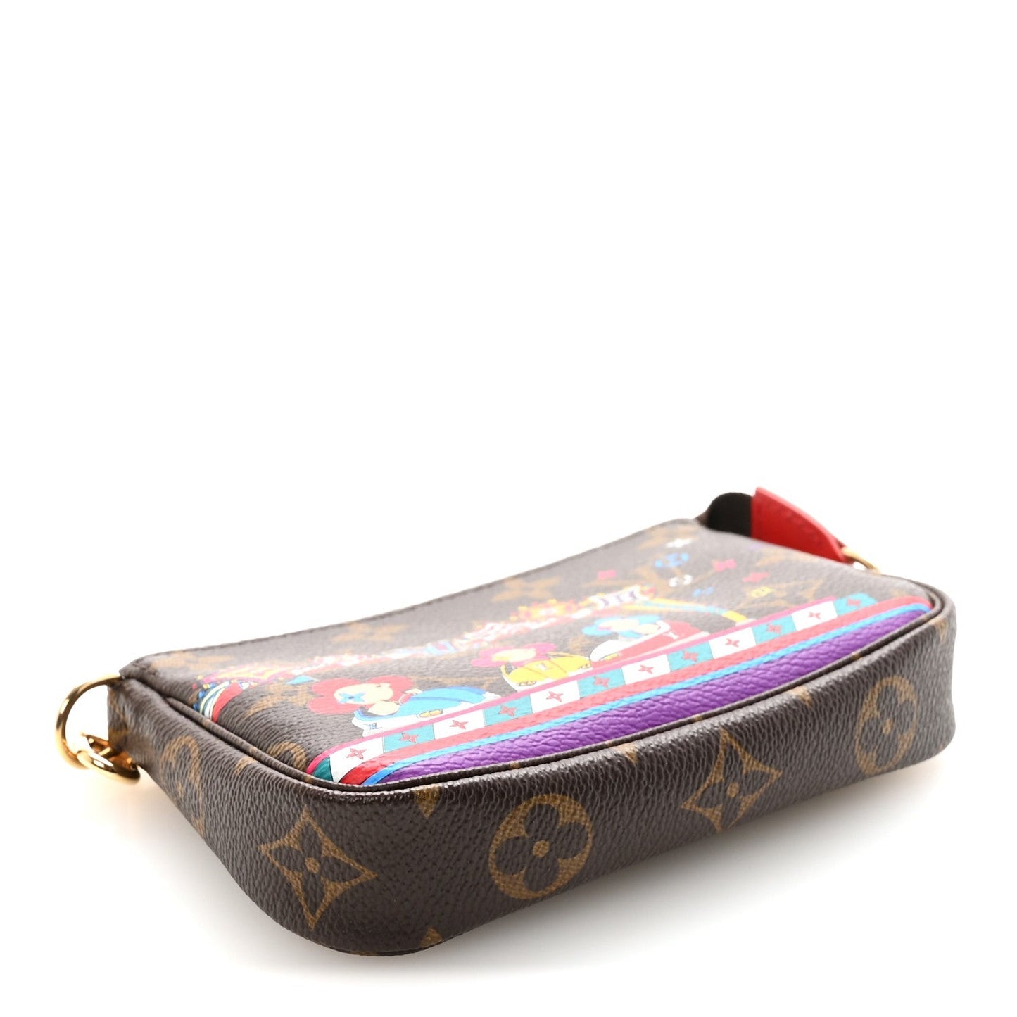Monogram 2020 Christmas Animation Bumper Cars Mini Pochette Accessories Coquelicot