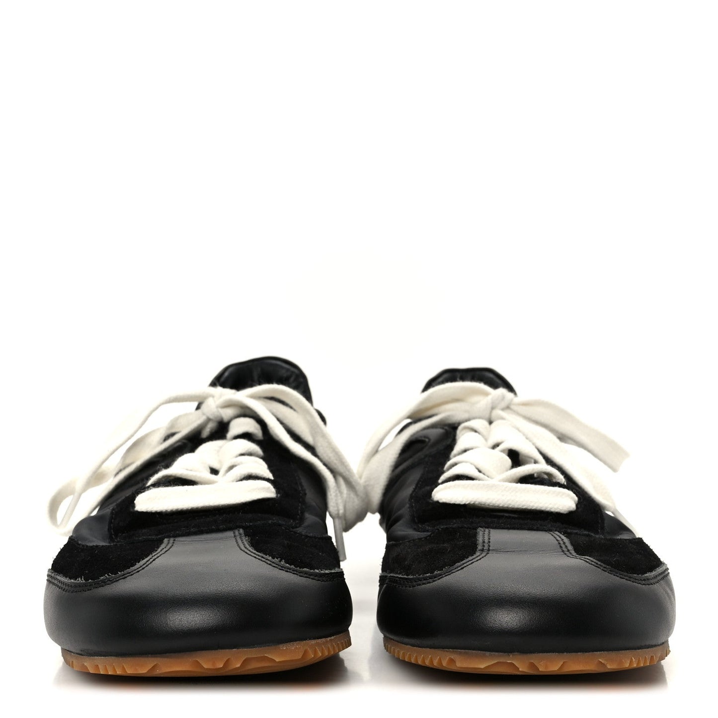 Nylon Suede Ballet Runner Sneakers 39 Black