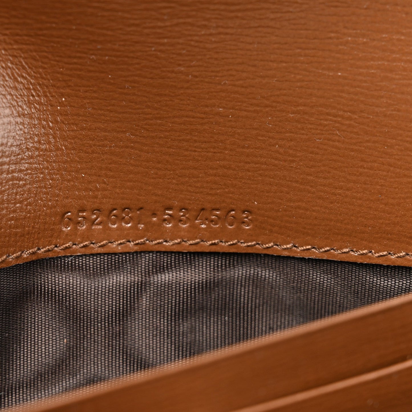 GG Supreme Monogram Azalea Calfskin Web Jackie 1961 Chain Wallet Beige Ebony Brown Sugar