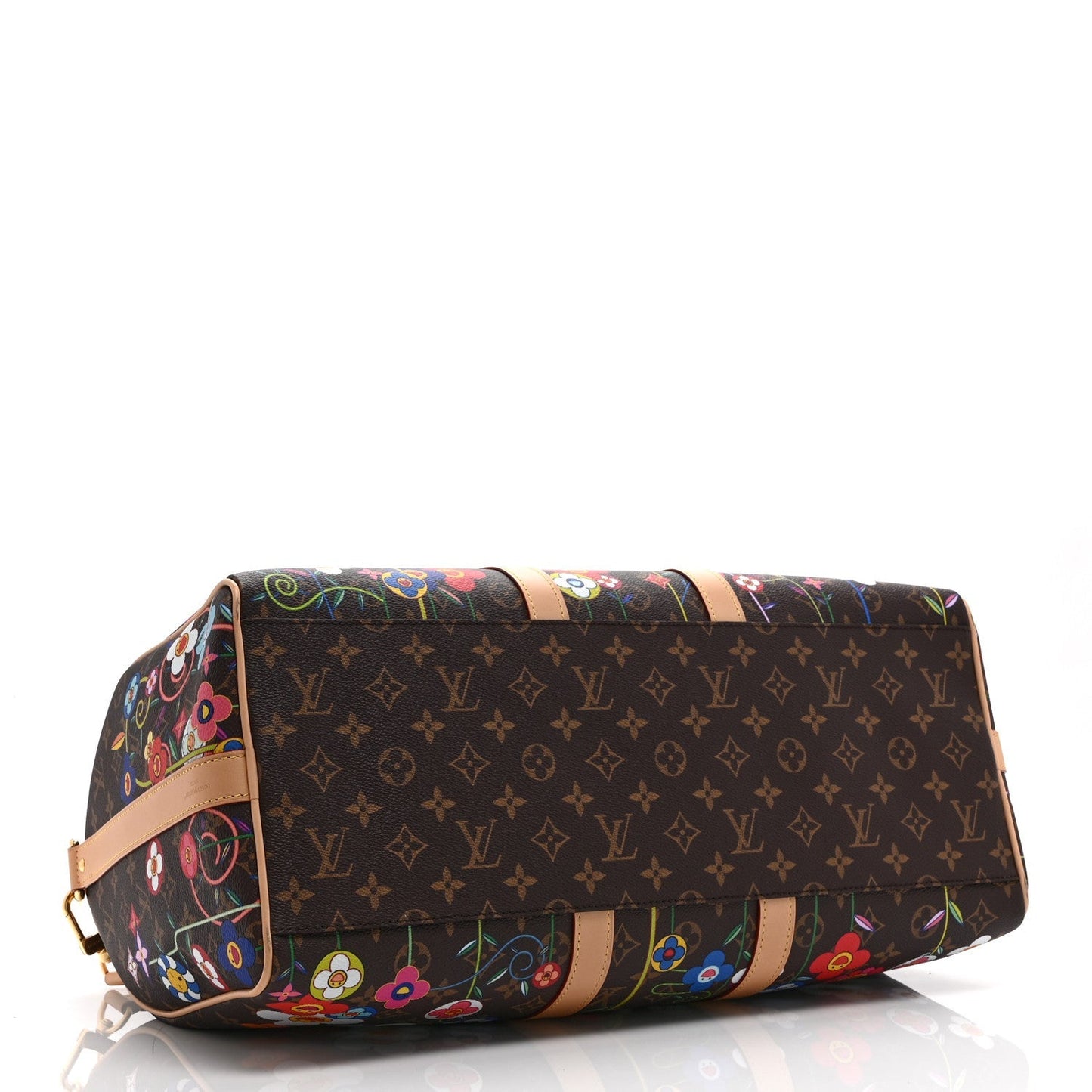 LV X TM Monogram Flowers Keepall Bandouliere 45