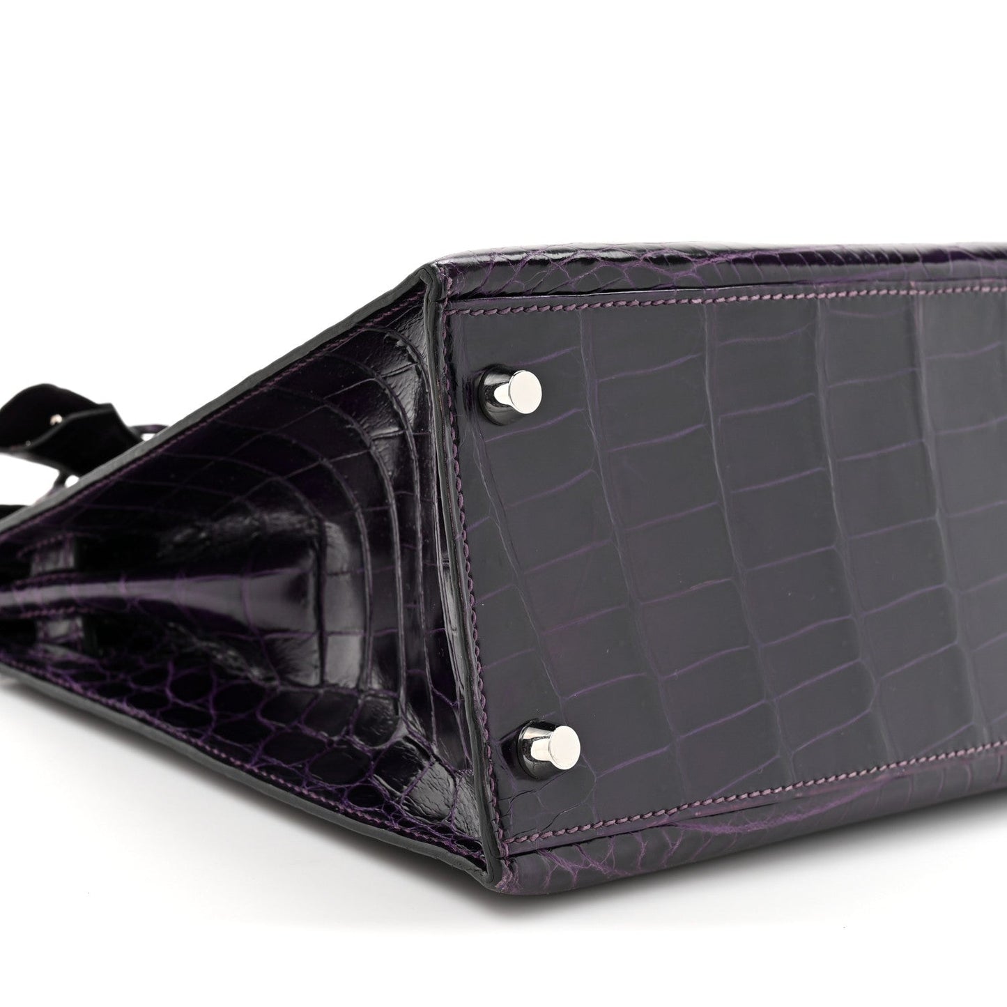 Shiny Niloticus Crocodile Kelly Sellier 28 Amethyst