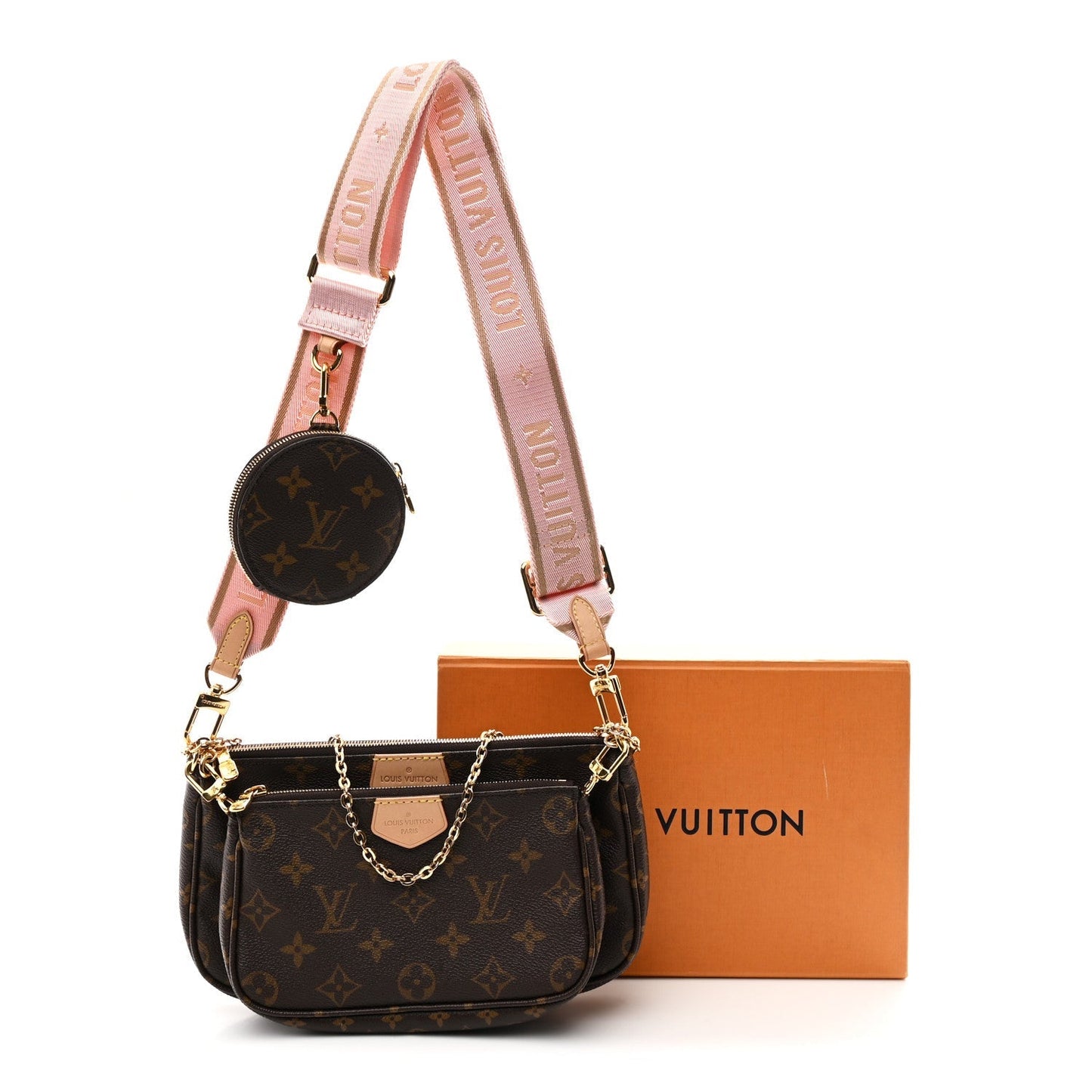 Monogram Multi Pochette Accessories Rose Clair