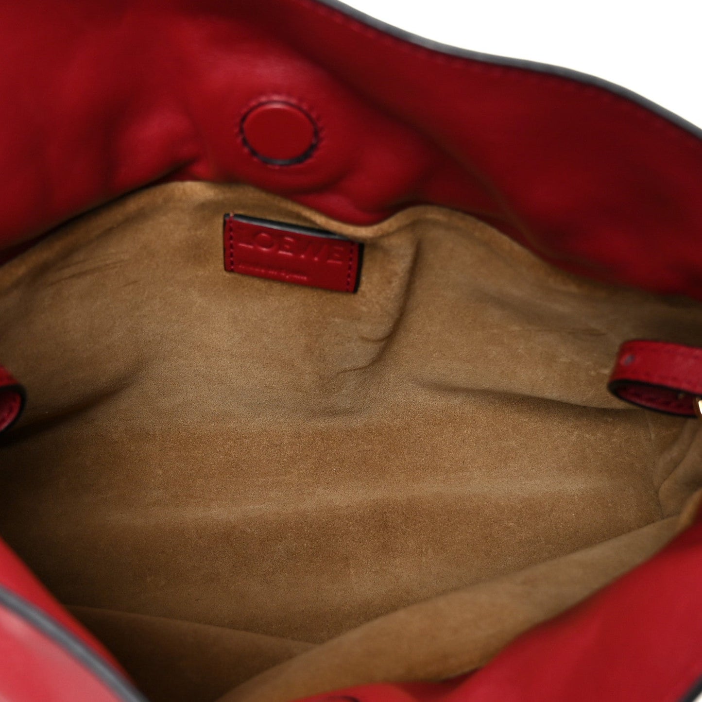 Calfskin Mini Flamenco Knot Bag Red