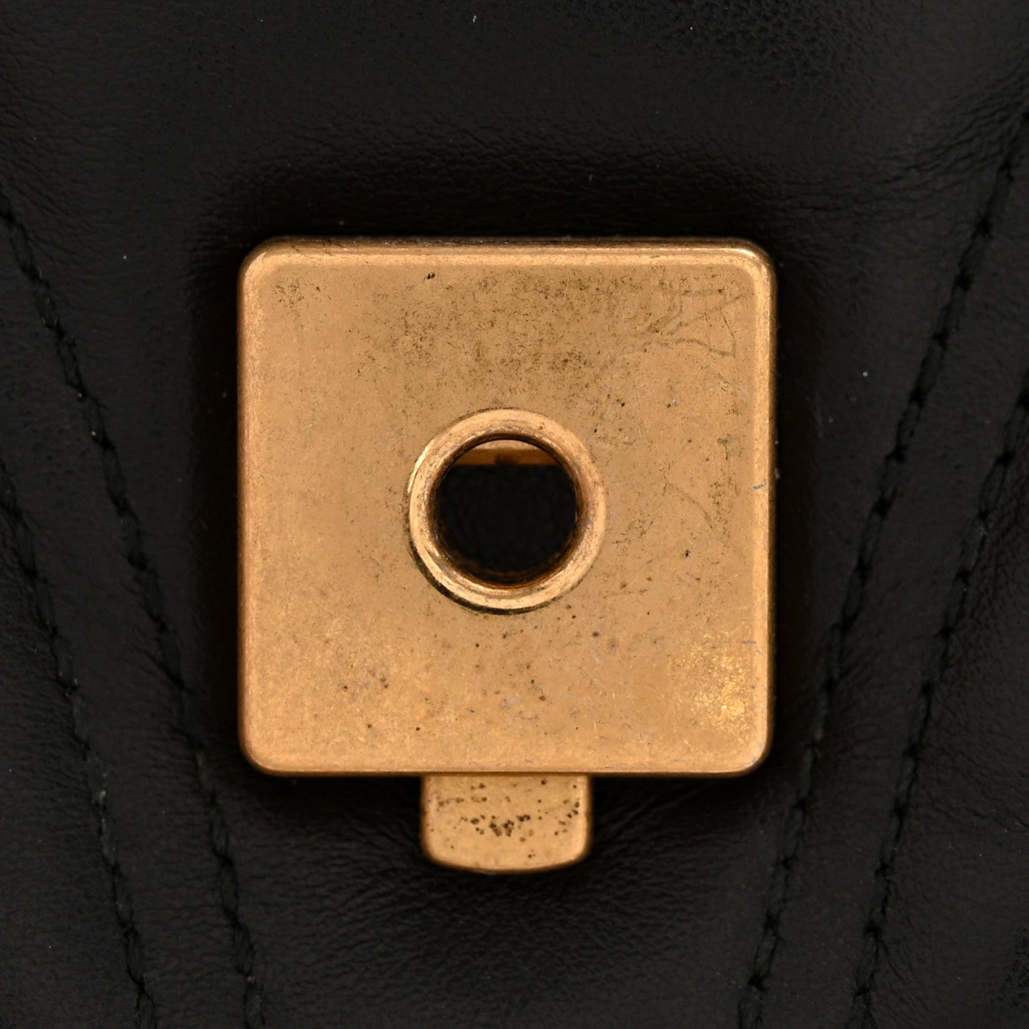 Calfskin Matelasse Small GG Marmont Shoulder Bag Black