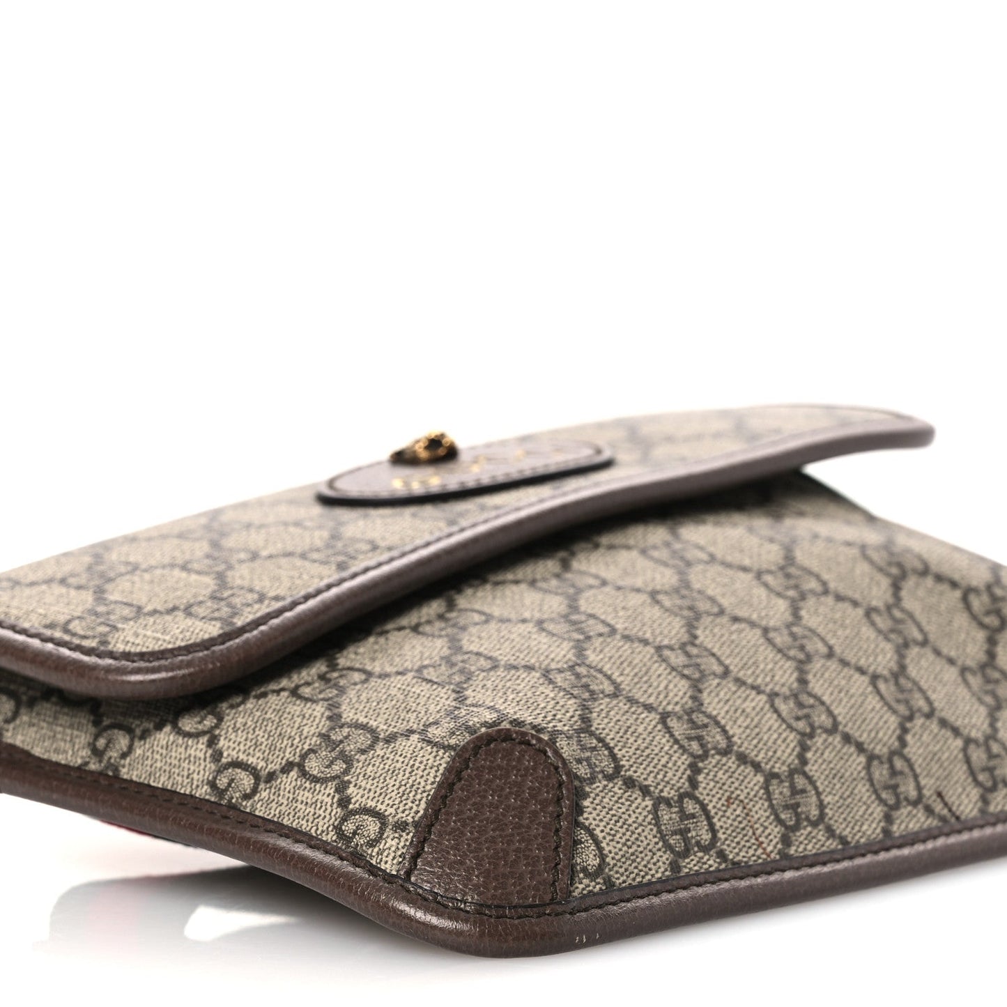 GG Supreme Monogram Neo Vintage Web Belt Bag Brown