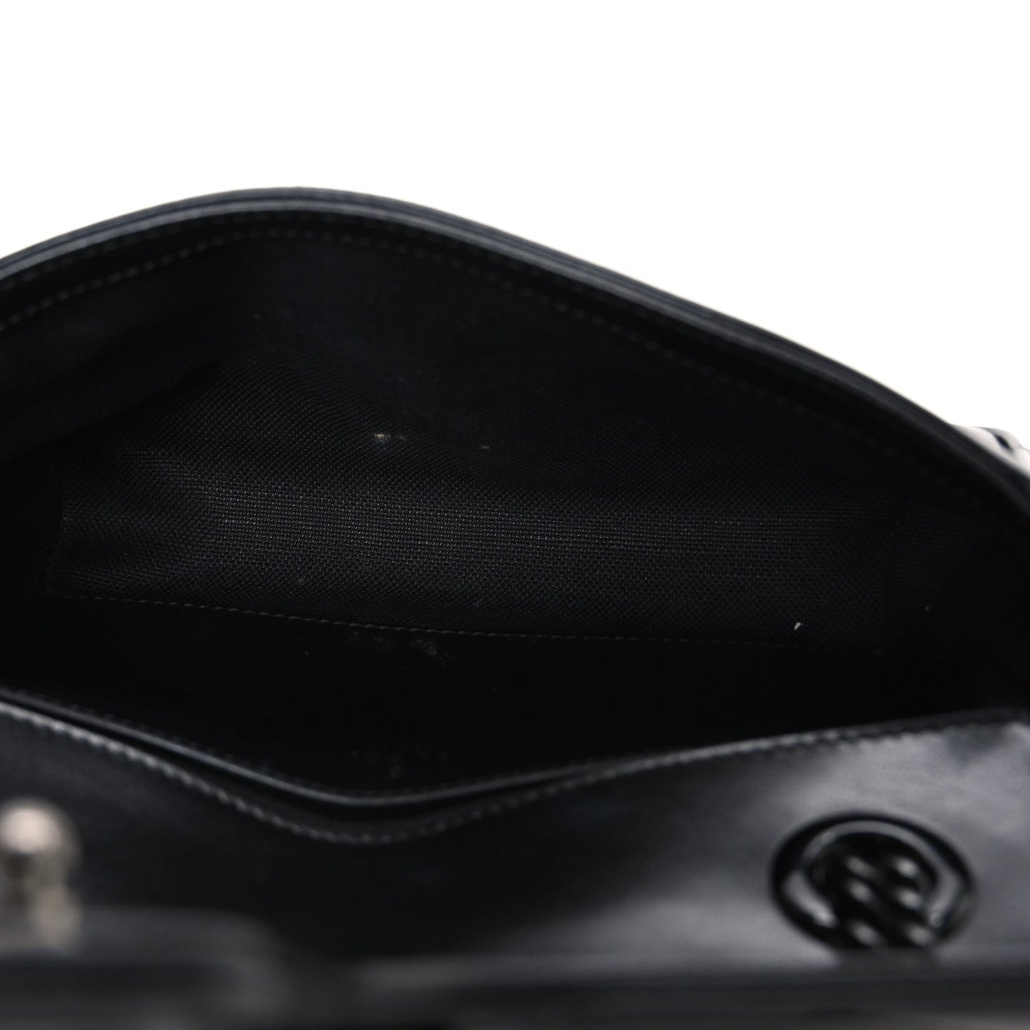 Calfskin Matelasse Monochrome Mini GG Marmont Shoulder Bag Black
