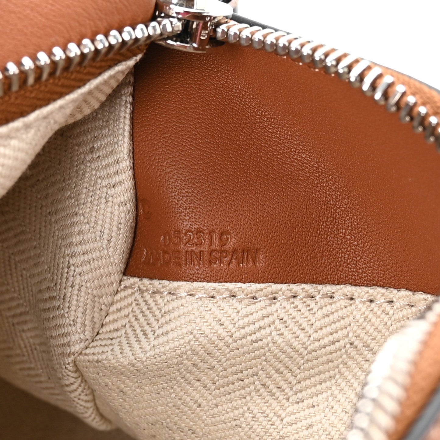 Calfskin Small Puzzle Edge Bag Tan